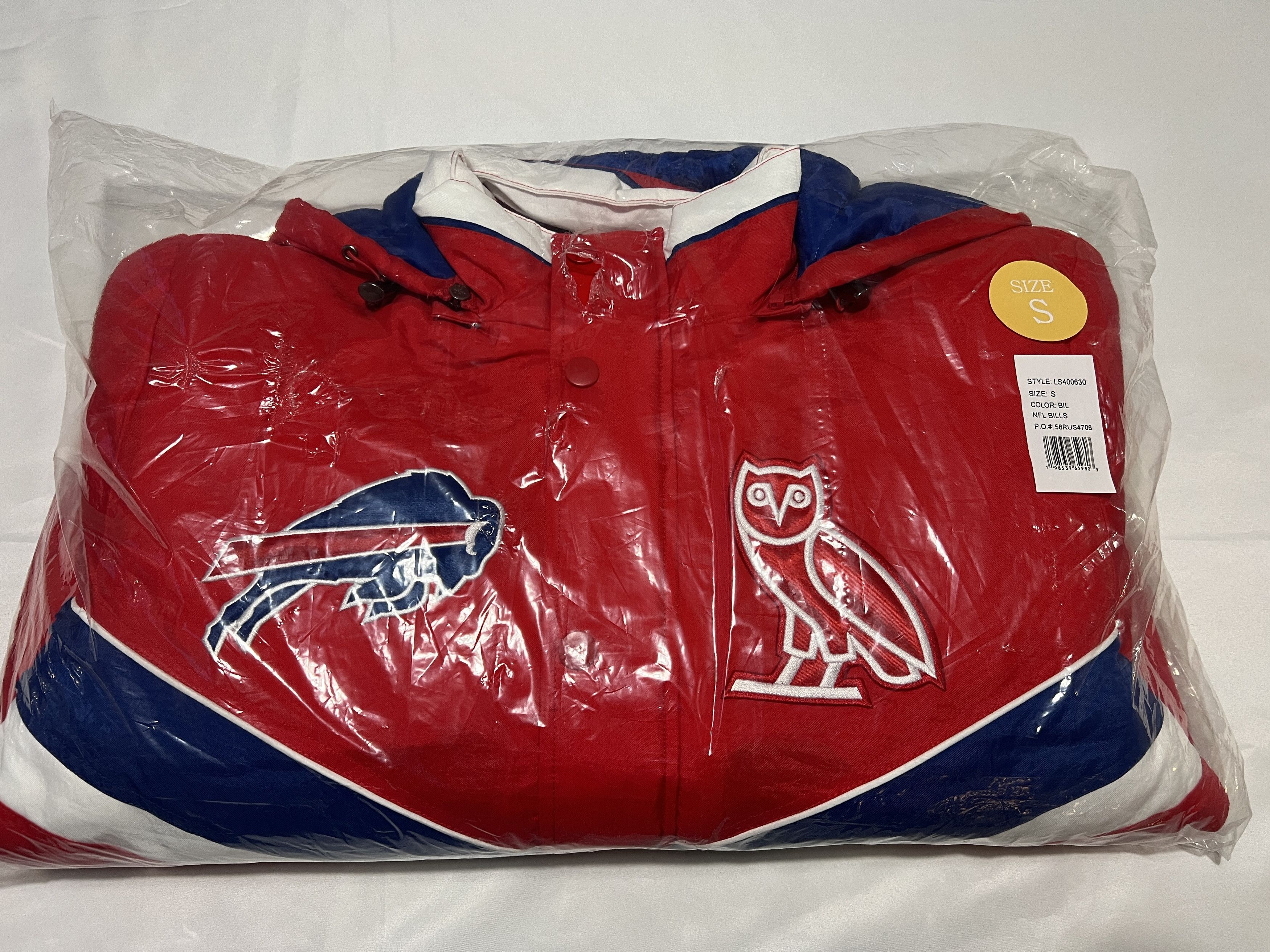 Drake OVO x NFL BUFFALO BILLS STARTER® SIDELINE PUFFER JACKET Size US S / EU 44-46 / 1 - 2 Thumbnail