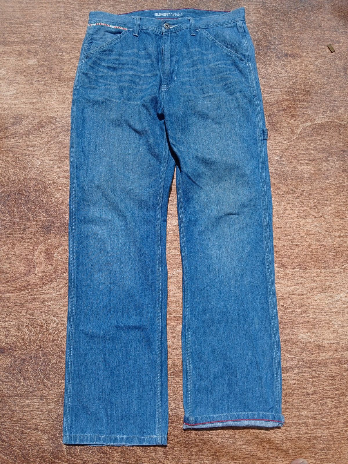 Element × JNCO ❌SOLD❌ Y2K ELEMENT Skateboards Carpenter Denim Baggy Jeans Size US 32 / EU 48 - 2 Thumbnail