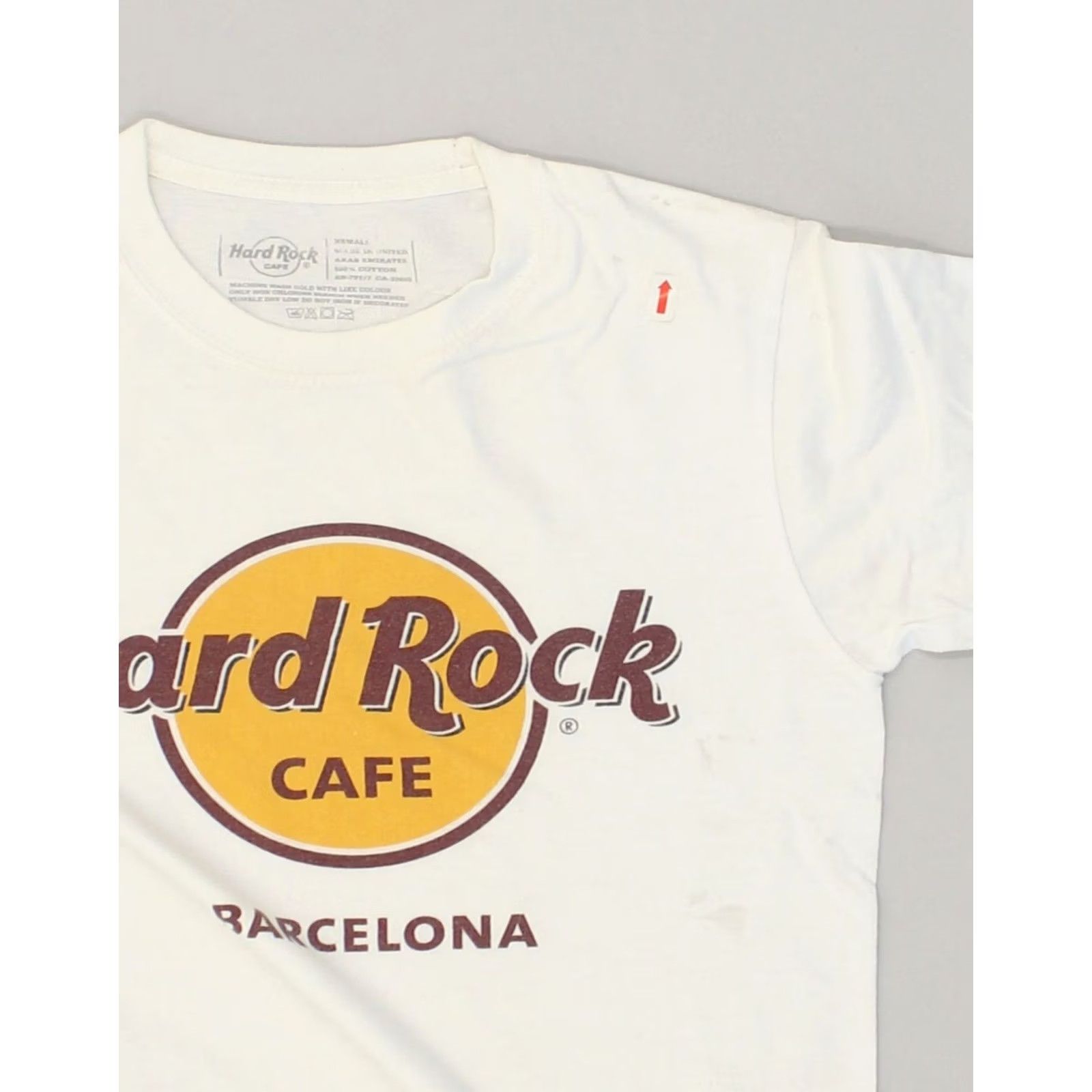 Hard Rock Cafe HARD ROCK CAFE Mens Barcelona T-Shirt Top XS White Cotton Size US XS / EU 42 / 0 - 7 Thumbnail
