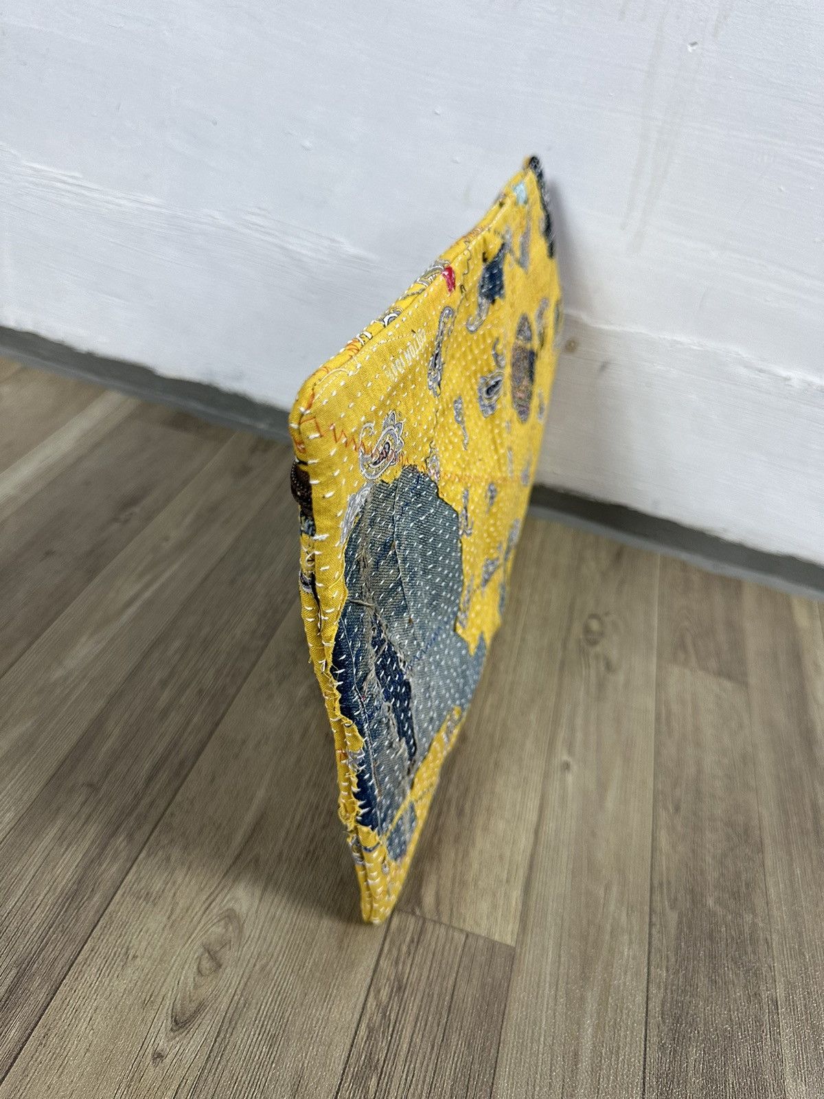 Handmade Custom Made Distressed Boro Patchwork Paisley cutch bag Size ONE SIZE - 9 Thumbnail
