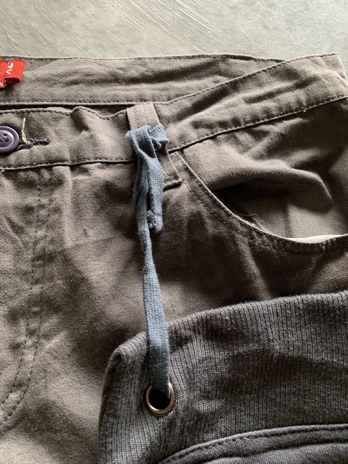 20471120 × Hysteric Glamour × Le Grande Bleu (L.G.B.) vintage hybrid cargo sweatpant punk army style Size US 37 - 6 Thumbnail