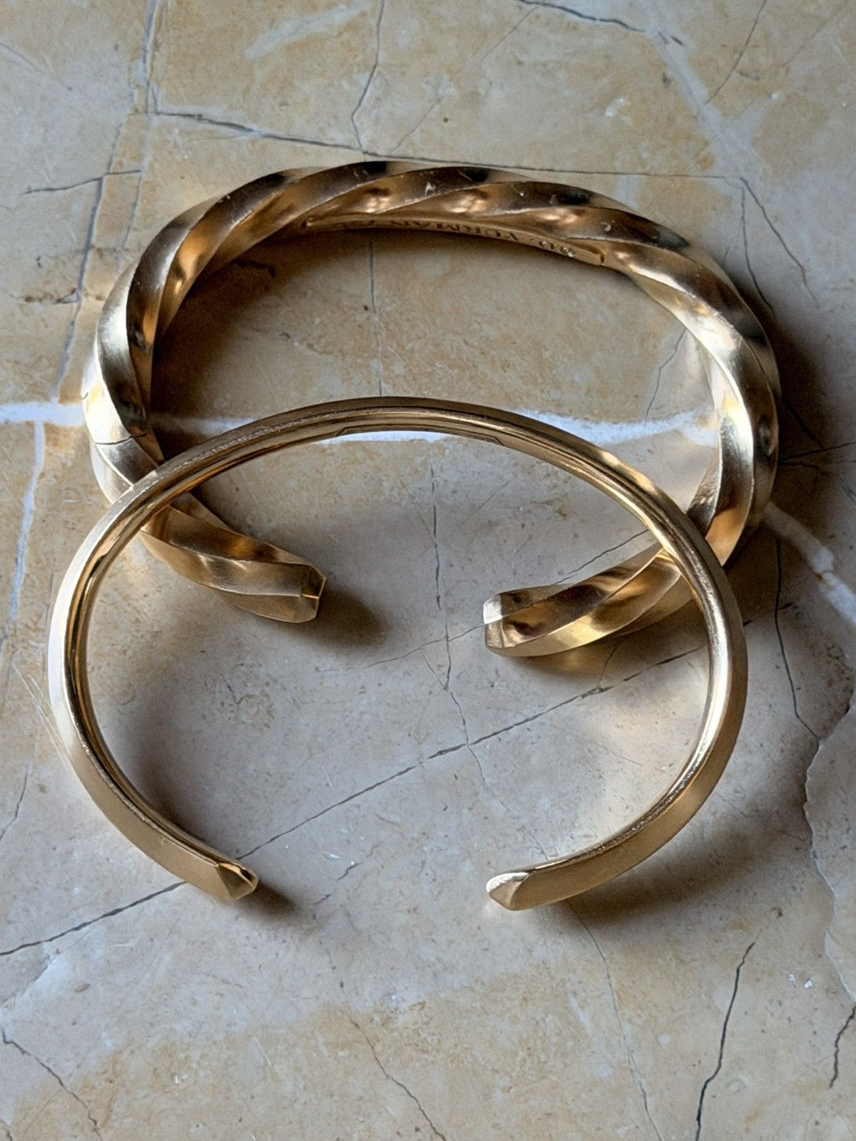 David Yurman Rare David Yurman Roman Cuff Bracelet Bangle 18K Solid Gold Size ONE SIZE - 21 Thumbnail