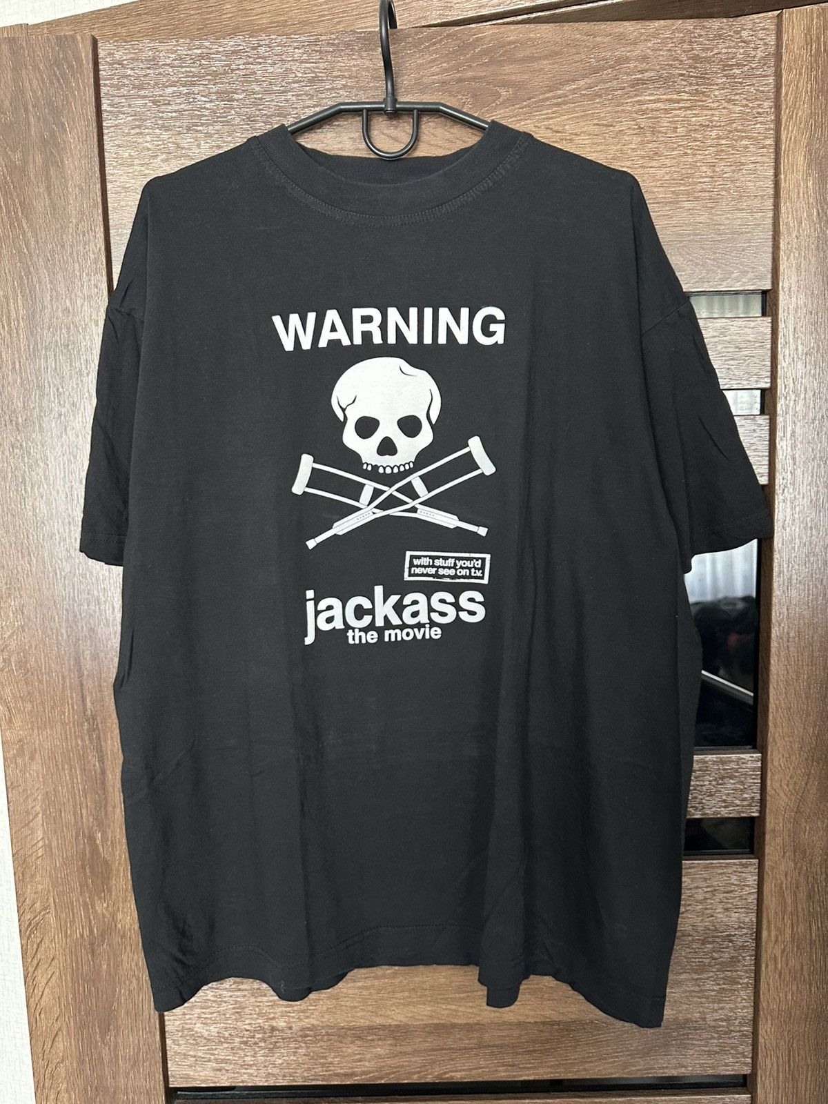 Vintage 2002 Jackass Warning Vintage Movie T-Shirt Tee Size US XL / EU 56 / 4 - 2 Thumbnail