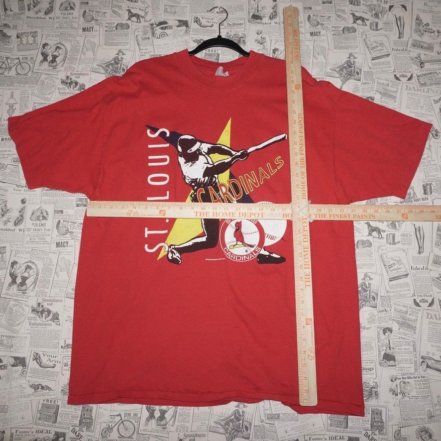 MLB XXL - Vintage Y2K St. Louis Cardinals MLB 1990s t-shirt Size US XXL / EU 58 / 5 - 4 Thumbnail