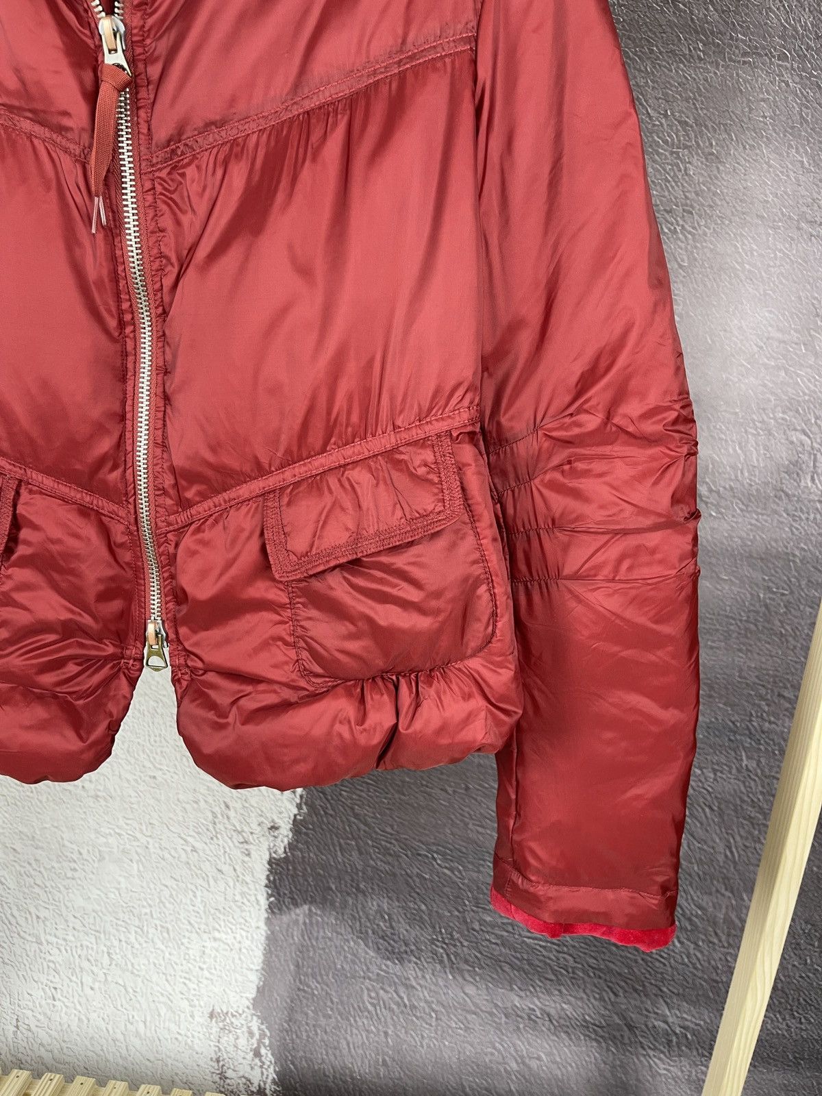 Marithe + Francois Girbaud Marithe Francois Girbaud red short nylon down jacket Size M / US 6-8 / IT 42-44 - 5 Thumbnail