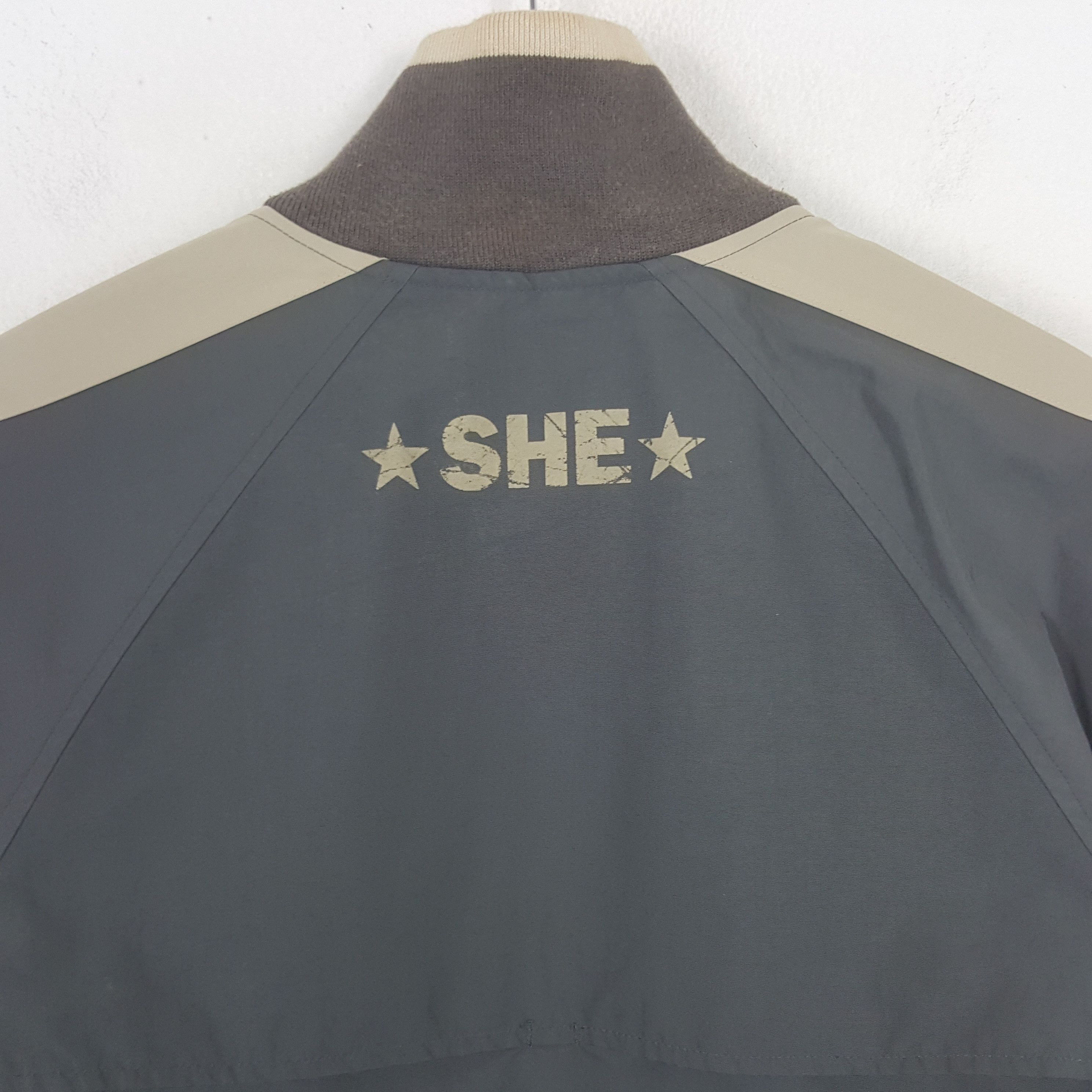 Japanese Brand Vintage SHE Over The Stripes + Ray BEAMS Sweater Jacket RR7 Size US S / EU 44-46 / 1 - 4 Thumbnail