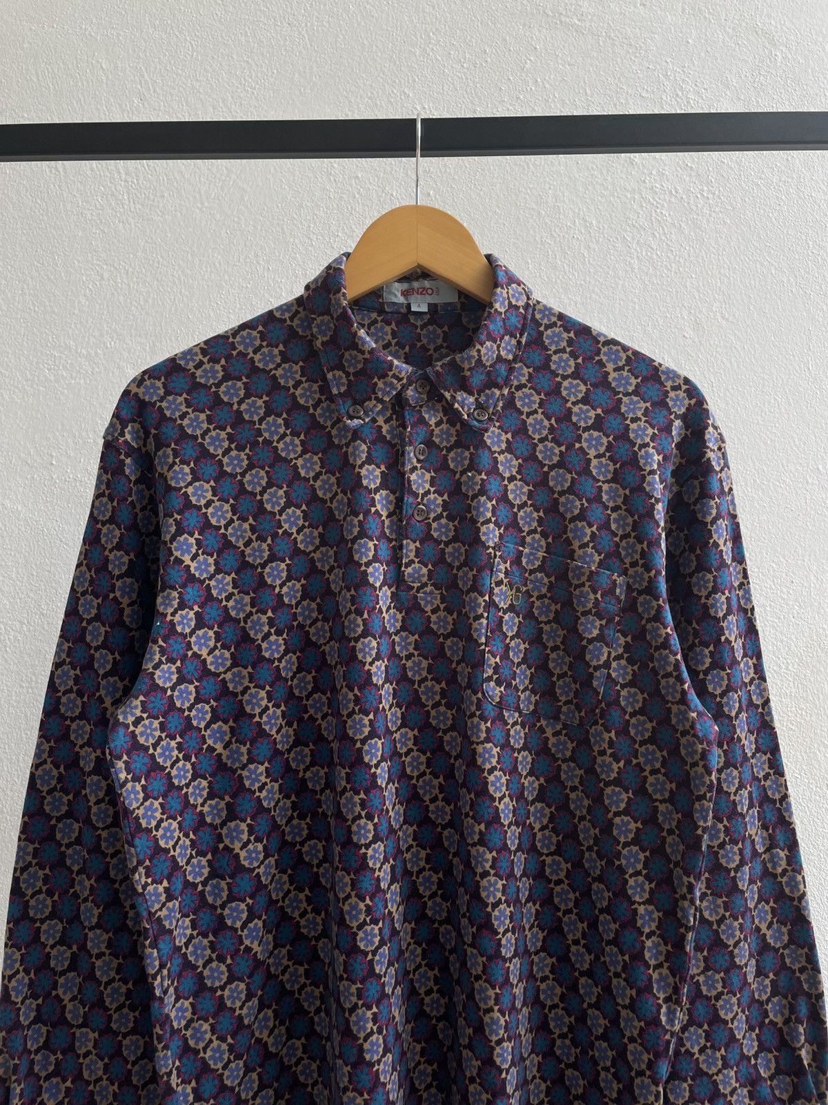 Kenzo Vintage Kenzo Golf Longsleeve Polo Shirts Size US L / EU 52-54 / 3 - 2 Thumbnail