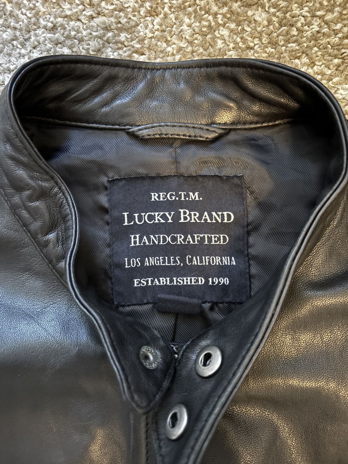 Lucky Brand Lucky Brand vintage leather jacket Size US XL / EU 56 / 4 - 2 Thumbnail