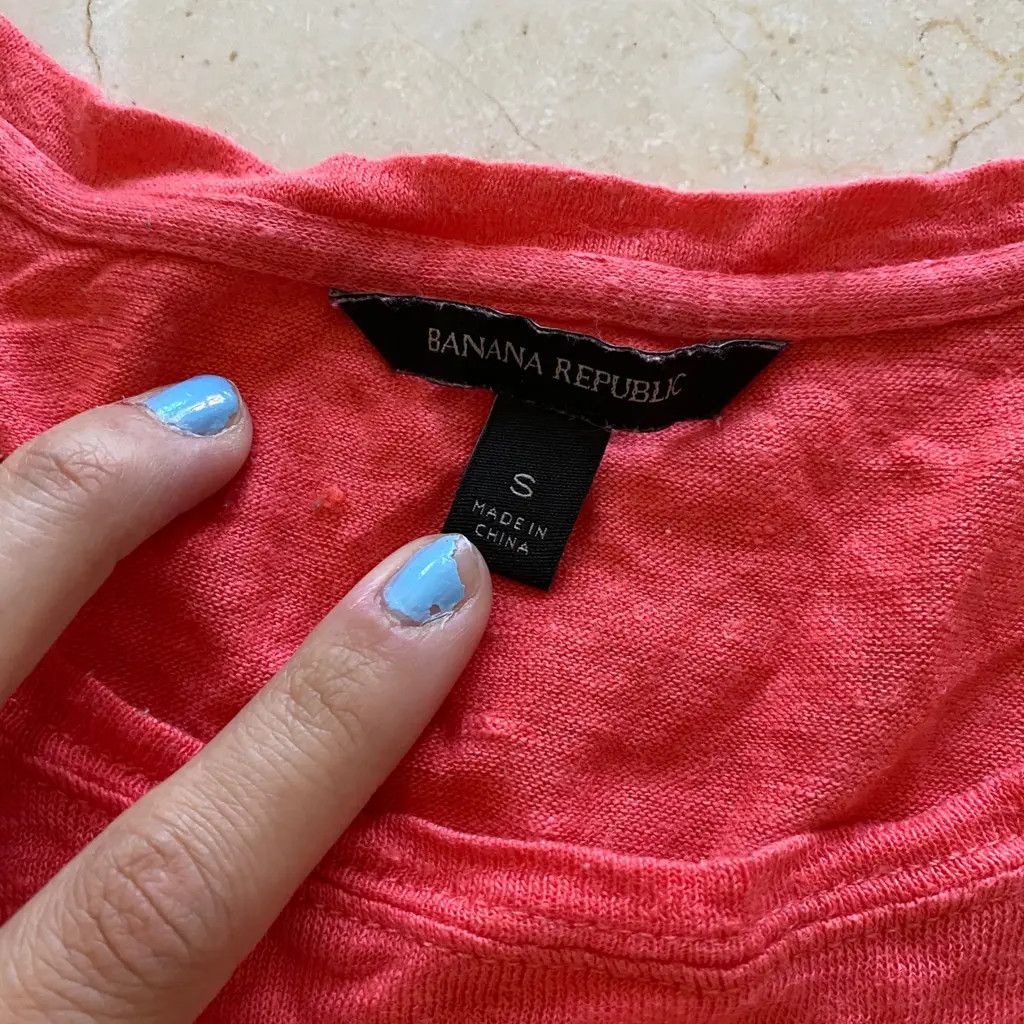Banana Republic Banana Republic Linen Pocket Tee Size US S / EU 44-46 / 1 - 4 Thumbnail
