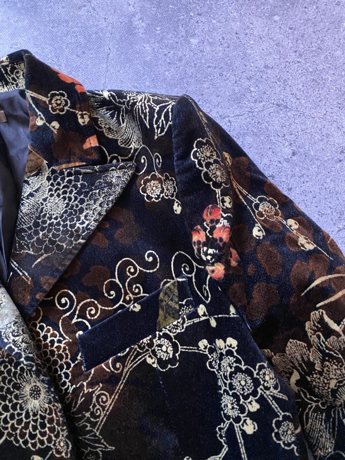 Roberto Cavalli Luxury Class Roberto Cavalli Blazer Vintage Floral Italy Size L / US 10 / IT 46 - 5 Thumbnail