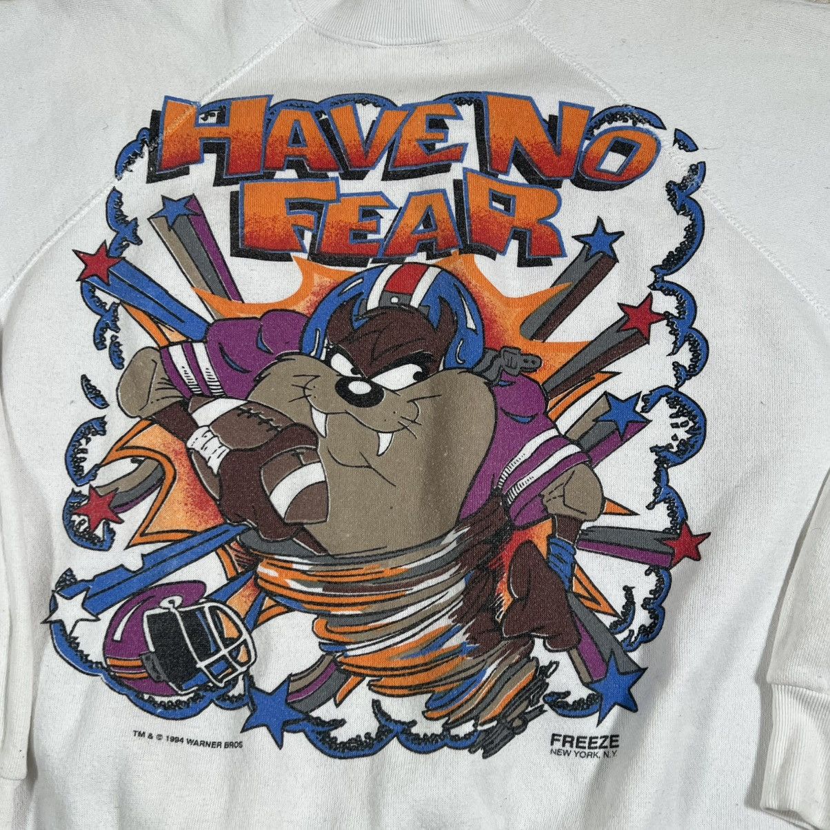 Vintage Vintage 1994 Freeze Taz Looney Tunes Sweatshirt Aop Football Size US M / EU 48-50 / 2 - 6 Thumbnail
