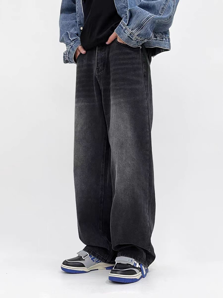 Japanese Brand × Jean High street vintage washed baggy wide leg jeans Size US 34 / EU 50 - 1 Thumbnail