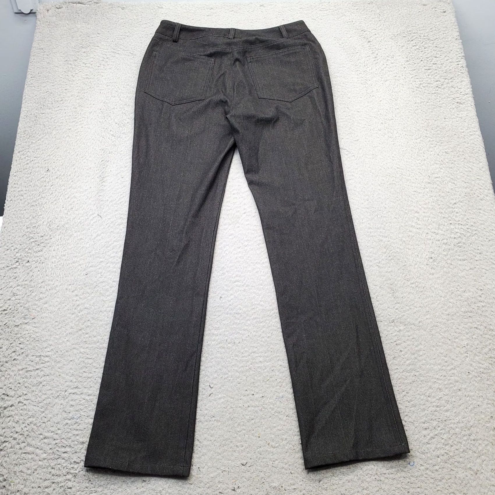 CLOT Peace of Cloth Panticular Pants Womens 4 Gray Stretch Flat Front Straight Leg Pants Size 27" / US 4 / IT 40 - 2 Thumbnail