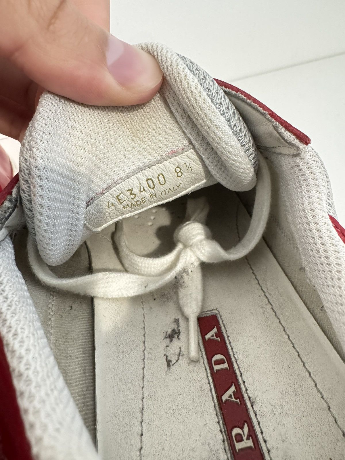 Prada Prada America’s Cup Red Patent Sneakers SZ 9.5/42.5 Size US 9.5 / EU 42-43 - 6 Thumbnail
