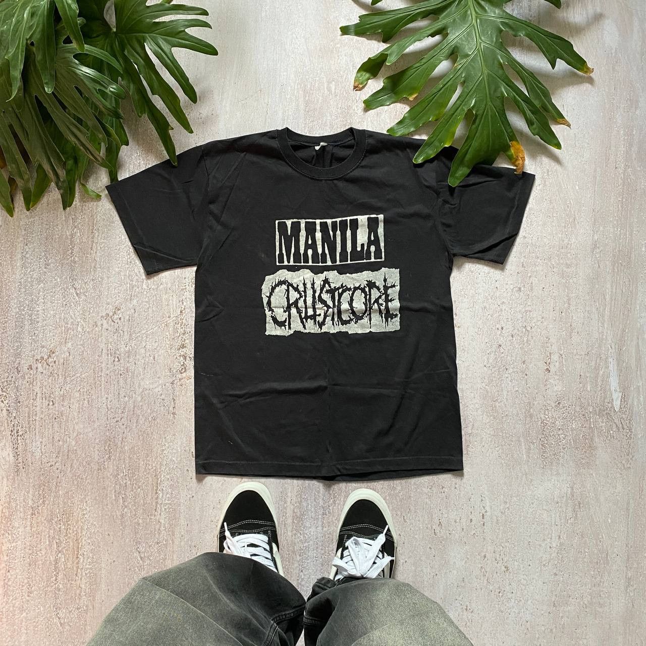 Band Tees × Vintage VINTAGE 90S MANILA CRUSTCORE VERY RARE FEST HARDCORE TEE 170 Size US L / EU 52-54 / 3 - 1 Thumbnail