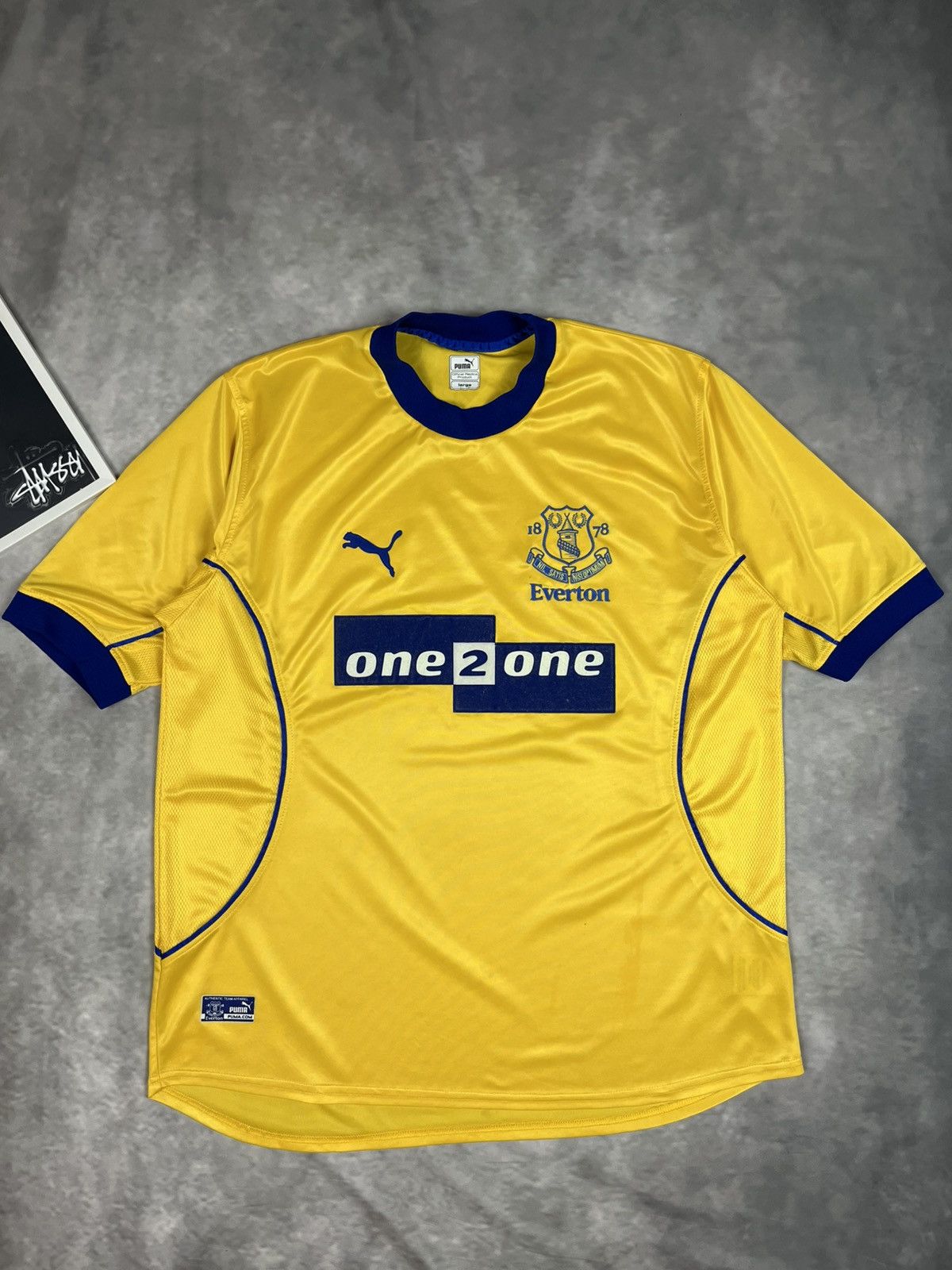 Puma Vintage Puma Everton 2000/01 Away/Third Shirt One 2 One L sz Size US L / EU 52-54 / 3 - 3 Thumbnail