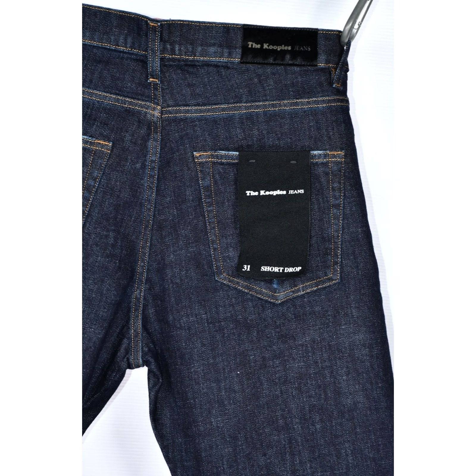 The Kooples The Kooples Moonlight Men's Short Drop Cropped Jeans W31 Blue Denim 5-Pocket 96%Cotton 4%Elastane Cropped 90s Style Mens Size US 31 - 5 Thumbnail
