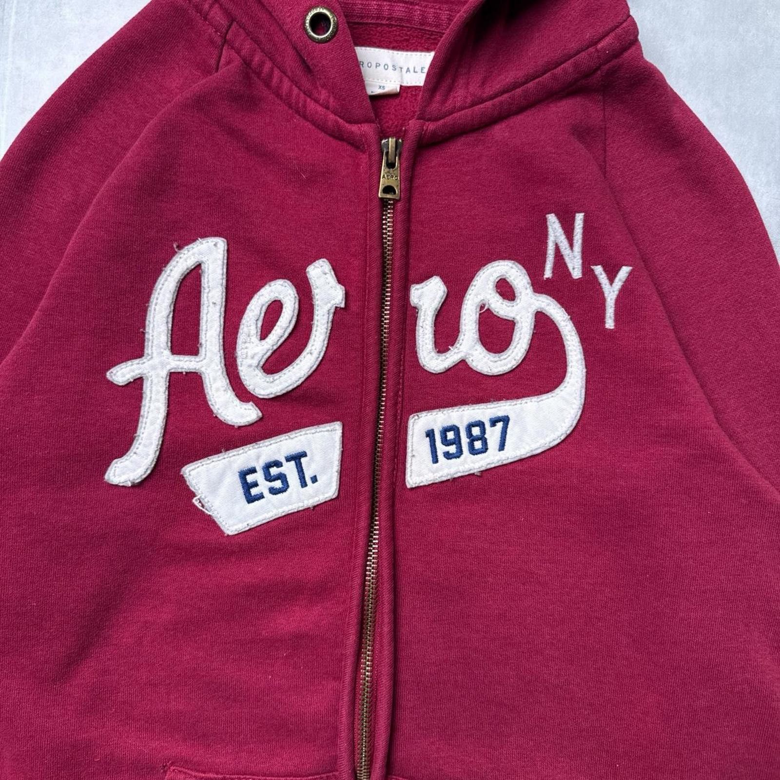Aeropostale Y2K Aeropostale 00s Red Hoodie Jacket Size US XS / EU 42 / 0 - 6 Thumbnail