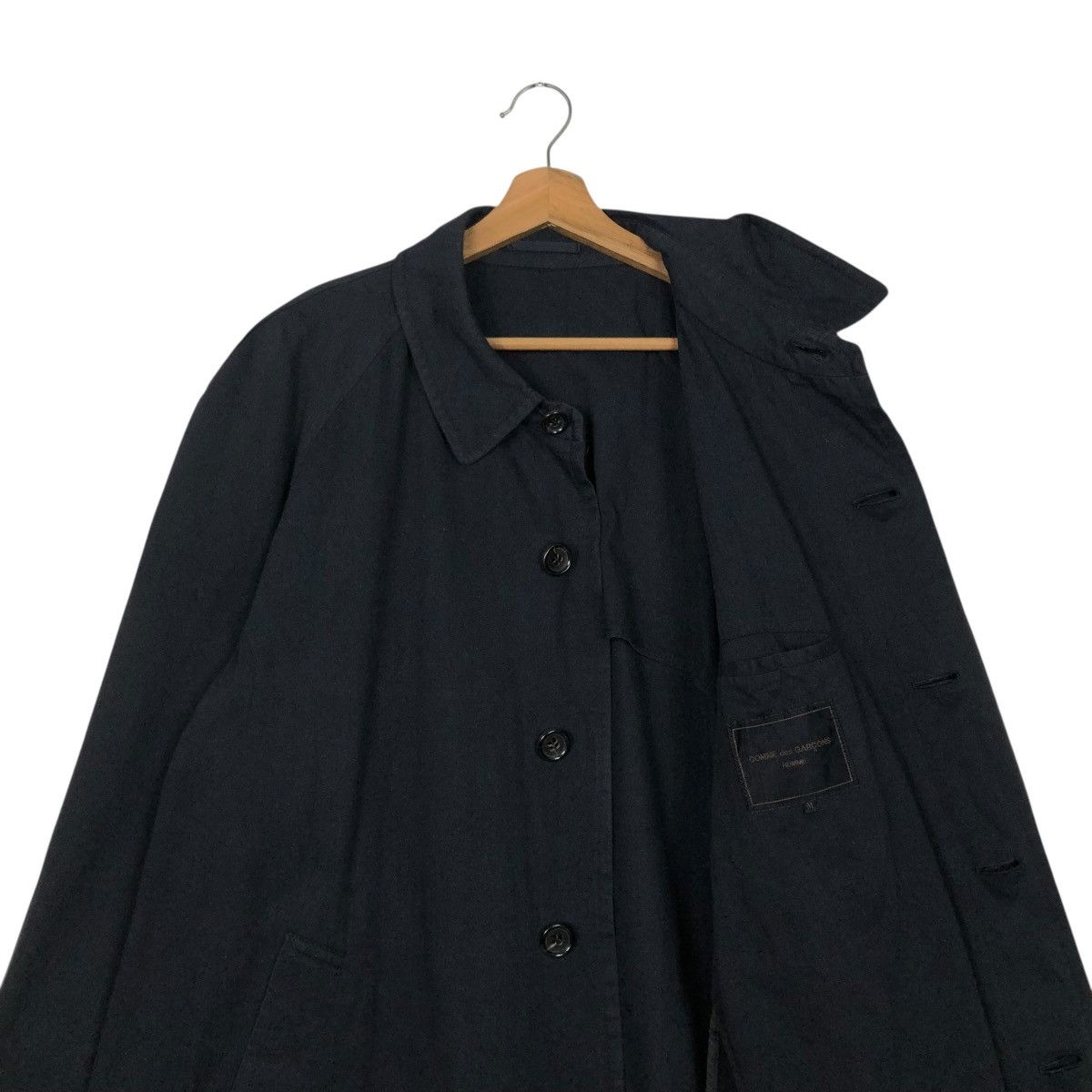Comme des Garcons Homme 🔥RICH BLACK VINTAGE LONG JACKET FLY COMME DES GARCONS HOMME Size US M / EU 48-50 / 2 - 14 Thumbnail