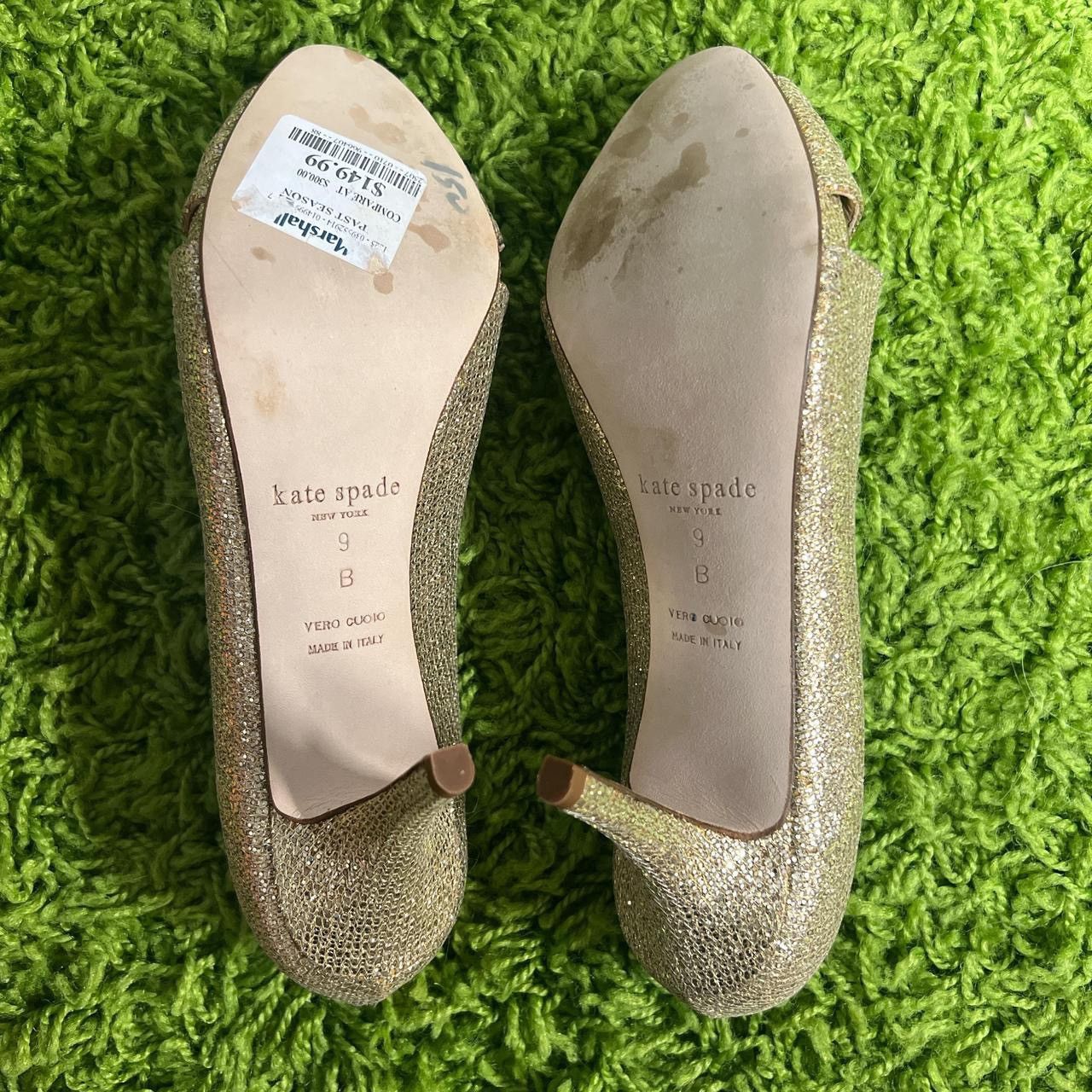 Kate Spade Women's Kate Spade Billie Starlight Italy Glitter Peep-Toe Size US 9 / IT 39 - 5 Thumbnail