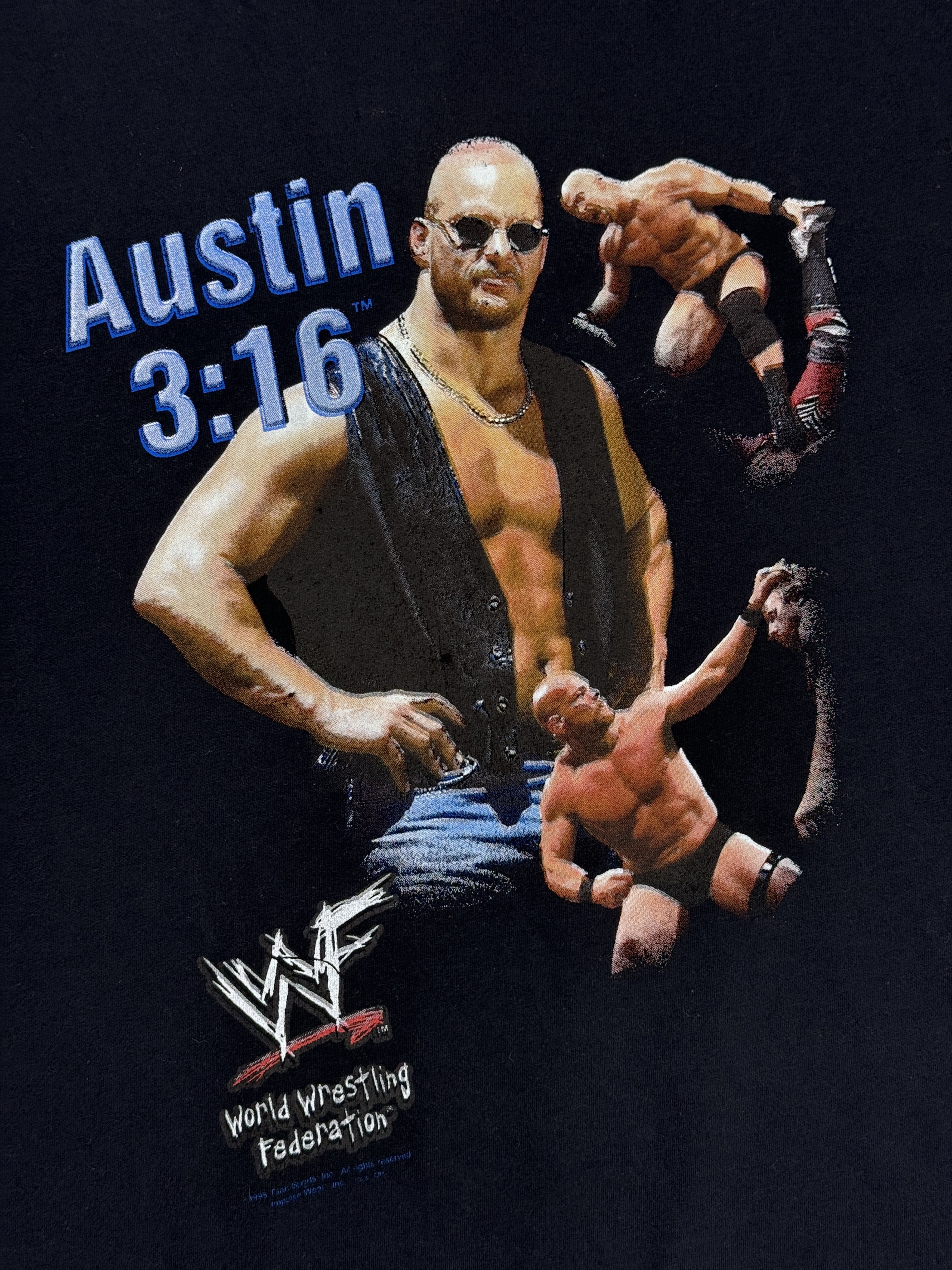 Vintage × WWE × WWF Vintage Stone Cold Steve Austin 3:16 T-Shirt 1998 WWF WWE Size US M / EU 48-50 / 2 - 6 Thumbnail