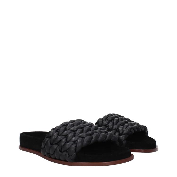 Chloe ob1o1e1024 Leather Slippers in Black Size US 7 / IT 37 - 2 Thumbnail