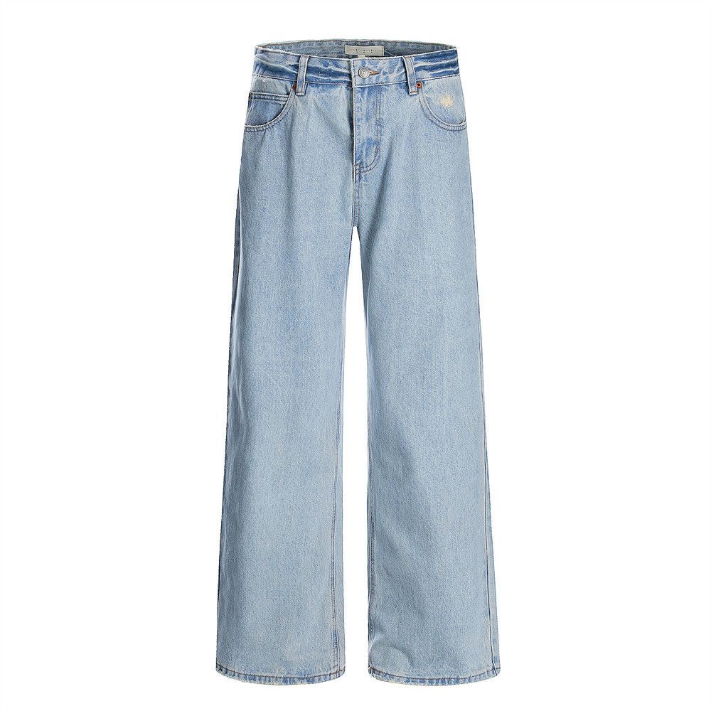 Japanese Brand × Jean Punk men's distressed casual loose wide-leg washed jeans Size US 32 / EU 48 - 1 Thumbnail
