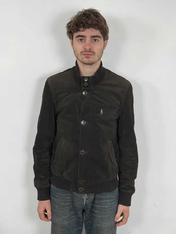 Vintage 2000s Massimo Rebechi Brown Suede Leather Jacket Size US M / EU 48-50 / 2 - 2 Thumbnail