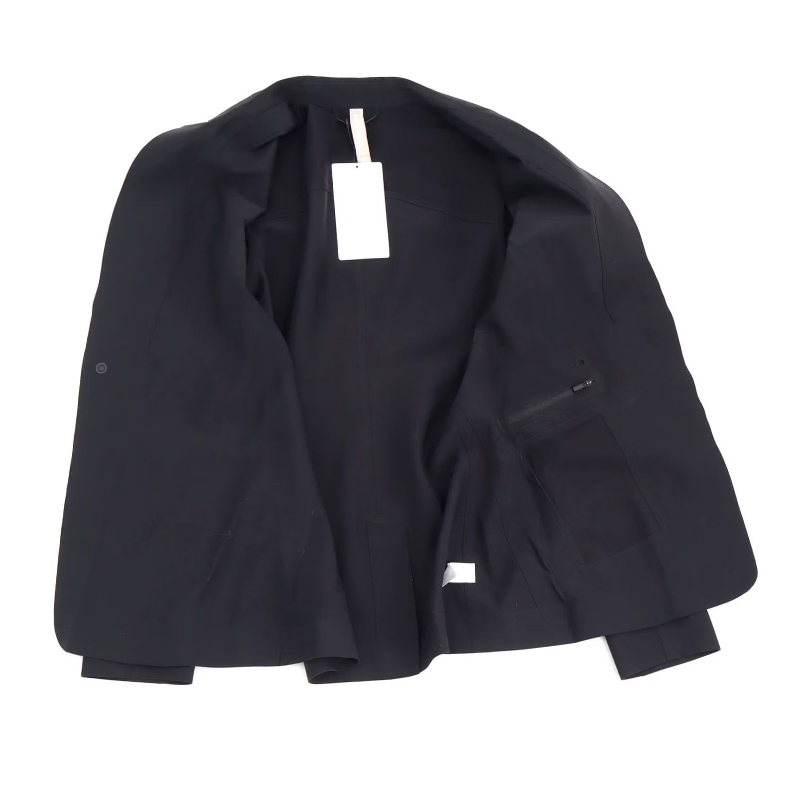 Athleta Athleta Blazer Shirt Womens 4 Black Nylon Lightweight Pockets Zip Snap Closure Long Sleeve Classic 90s Style Size S / US 4 / IT 40 - 3 Thumbnail