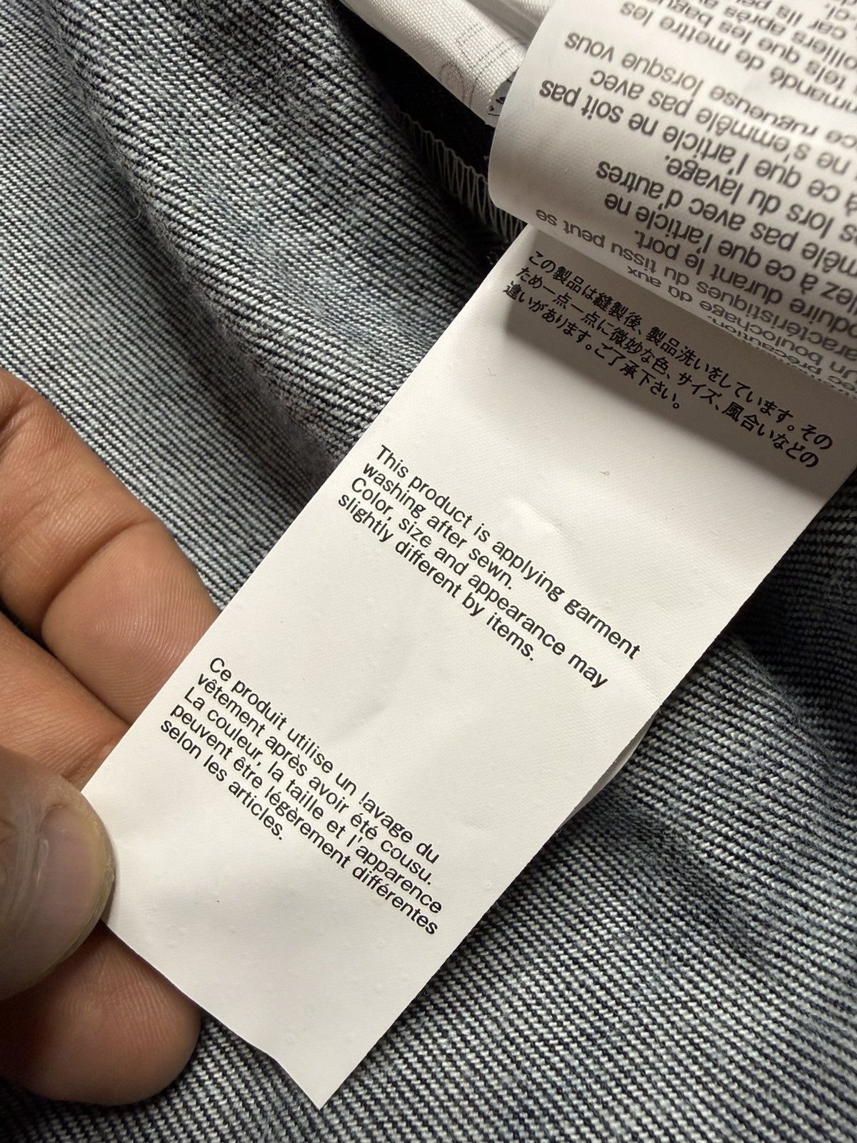 Sacai Twill-Trimmed Crinkled-Denim Jacket Size US S / EU 44-46 / 1 - 16 Thumbnail