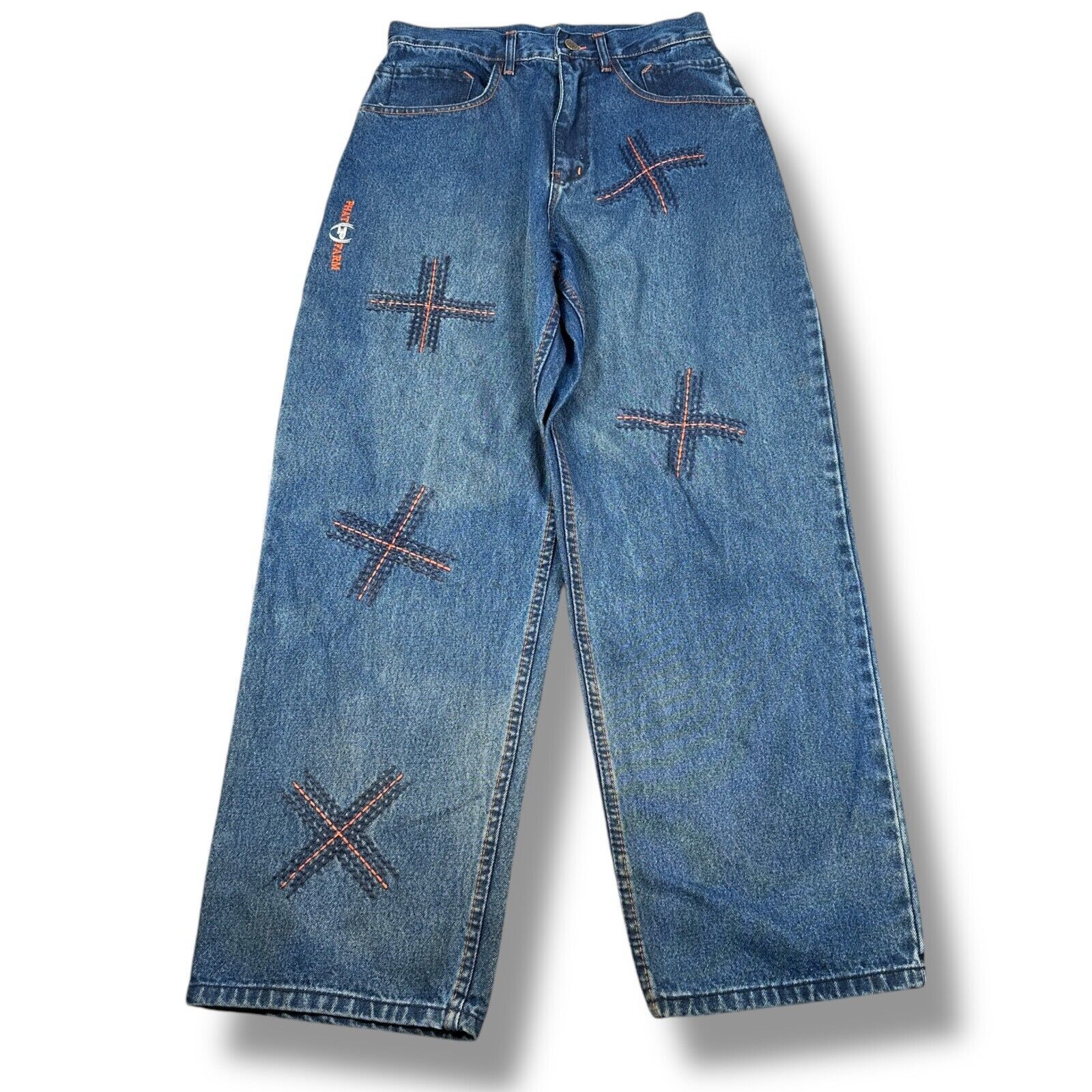 Phat Farm Vintage Phat Farm Baggy Jeans Mens 32 Blue Loose Skater Y2K Size US 32 / EU 48 - 1 Thumbnail