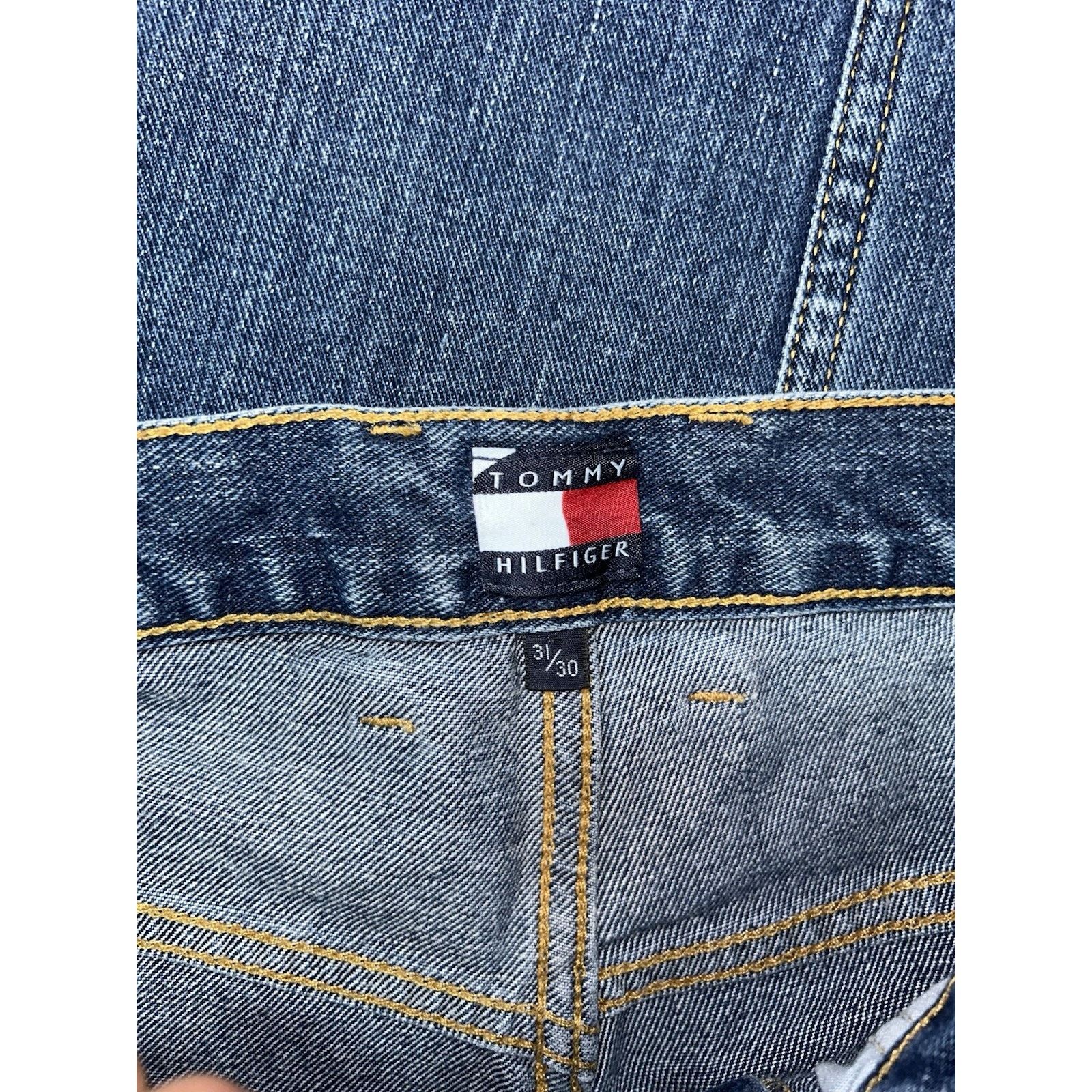 Tommy Hilfiger Vintage Tommy Hilfiger Jeans Men 31x32 Fit Baggy Y2K Size US 31 - 9 Thumbnail