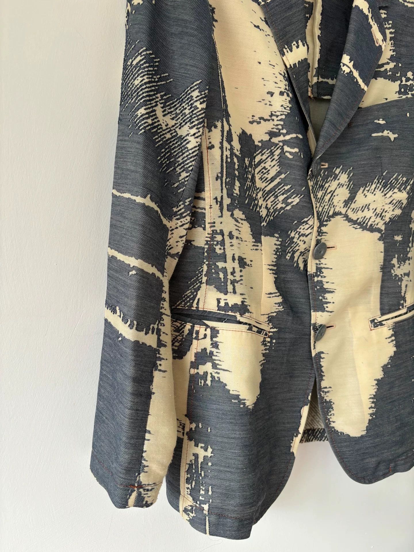 Jean Paul Gaultier Jean Paul Gaultier 90s Archive Printed Blazer Size US XXS / EU 40 - 5 Thumbnail