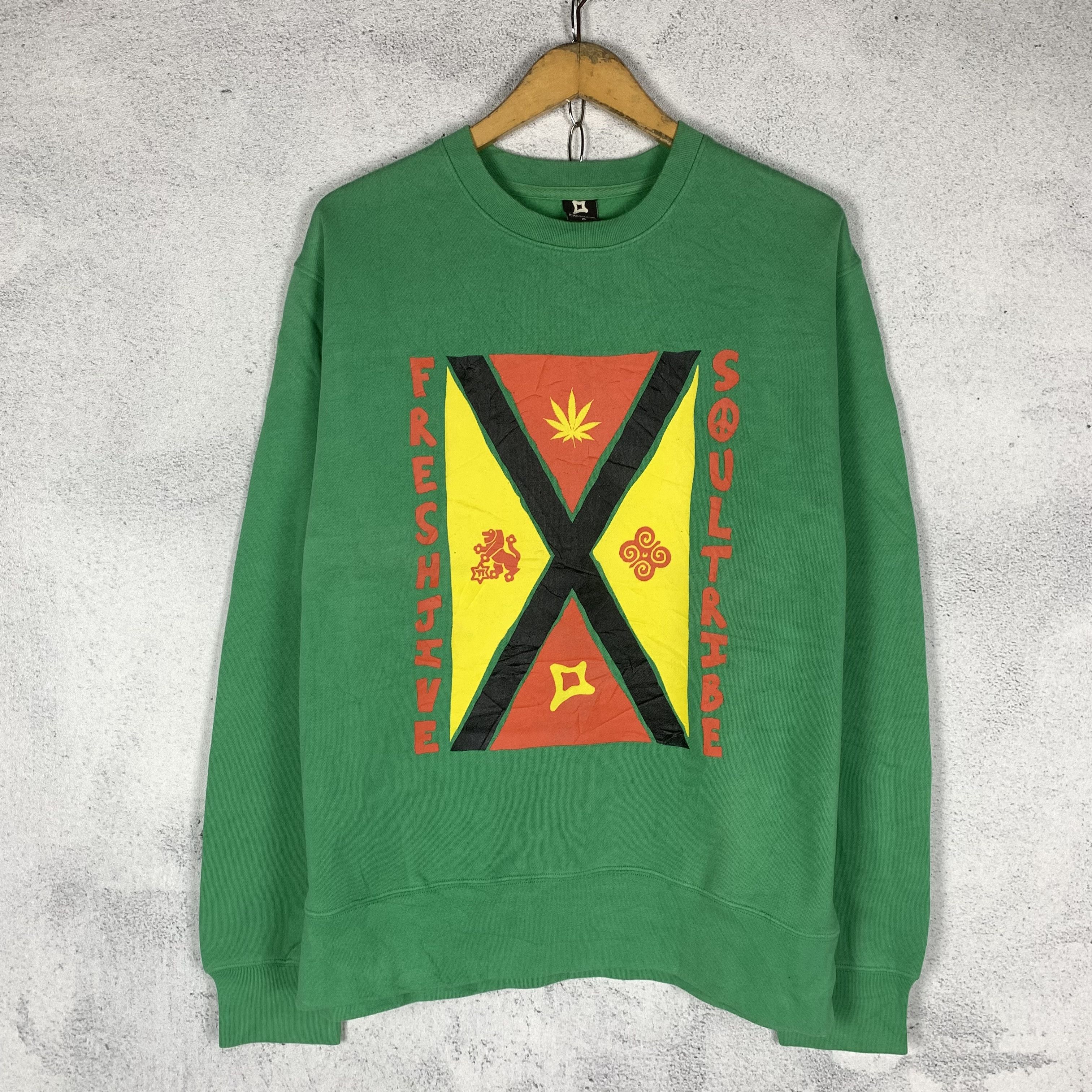 Freshjive Vintage Freshjive Soul Tribe Rasta Sweatshirt Crewneck 