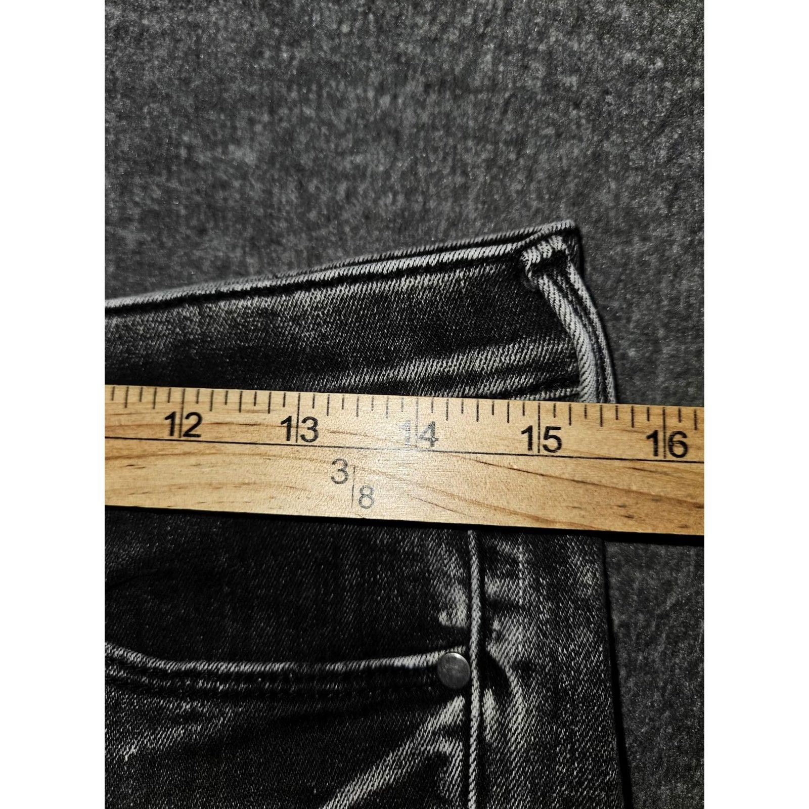 Banana Republic Banana Republic Jeans Skinny Womens 29 Charcoal Distressed Denim Ankle Rise Low Pockets Slim Size 29" - 4 Thumbnail