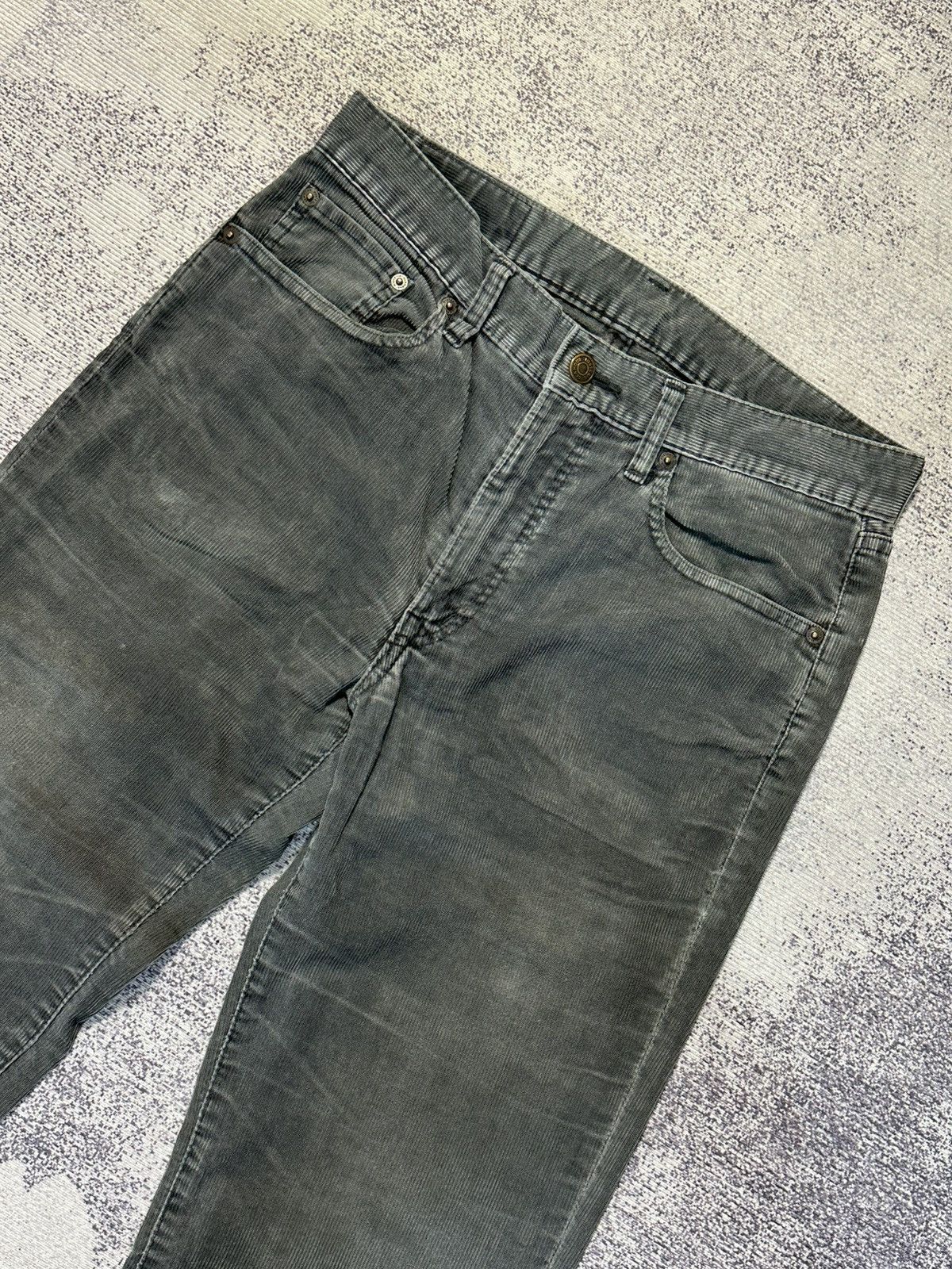 Hysteric Glamour × Undercover 2000s Hysteric Glamour Corduroy Grey Kinky Jeans Size US 30 / EU 46 - 3 Thumbnail