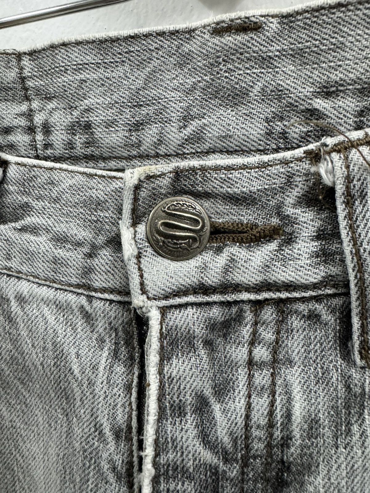 Japanese Brand × PPFM × Vintage Vintage PPFM Mixed Denim Pants 1990s Size US 30 / EU 46 - 4 Thumbnail