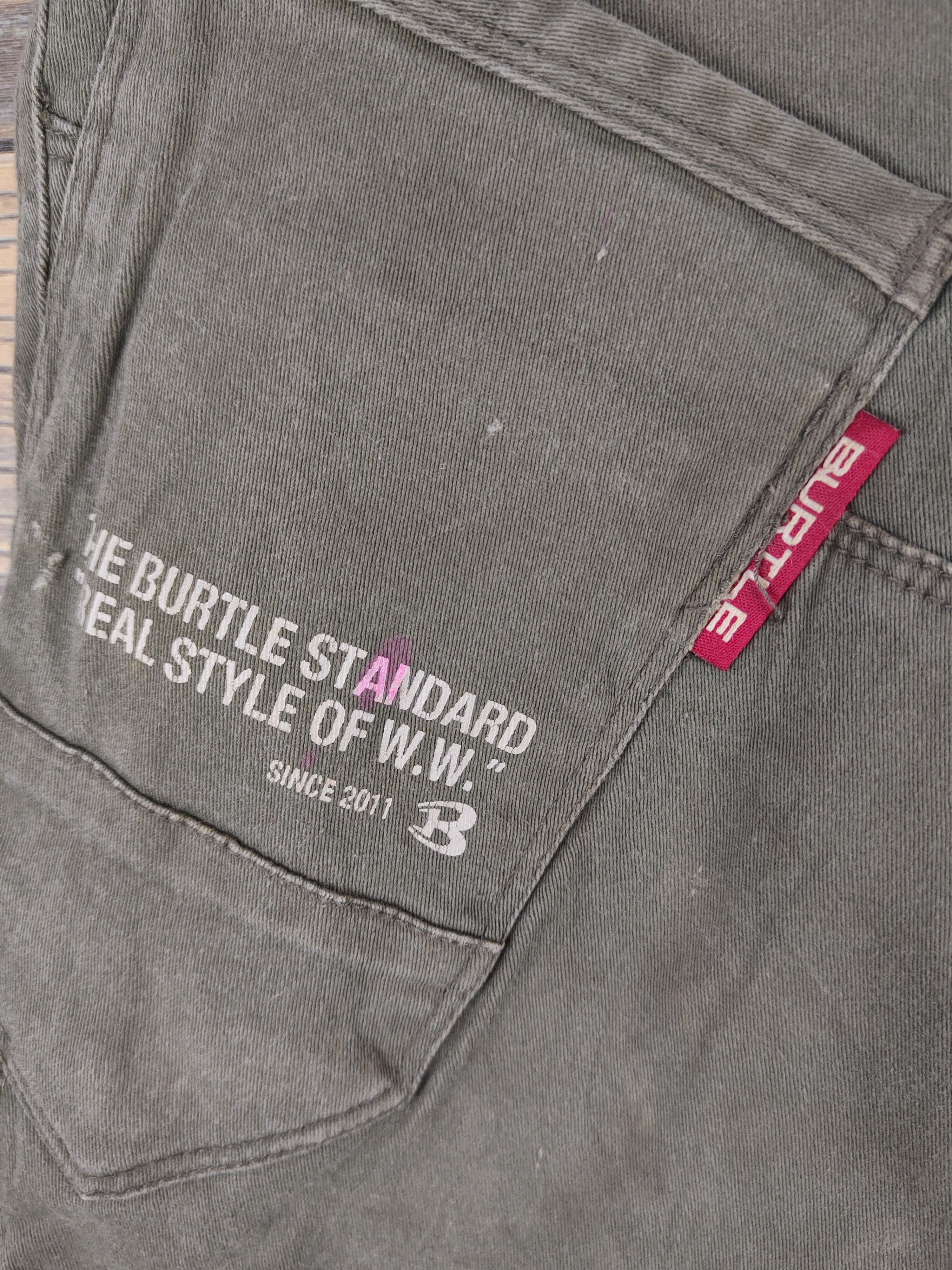 Japanese Brand DL Burtle Army Green Multipocket Cargo Pants #46-223T Size US 30 / EU 46 - 3 Thumbnail