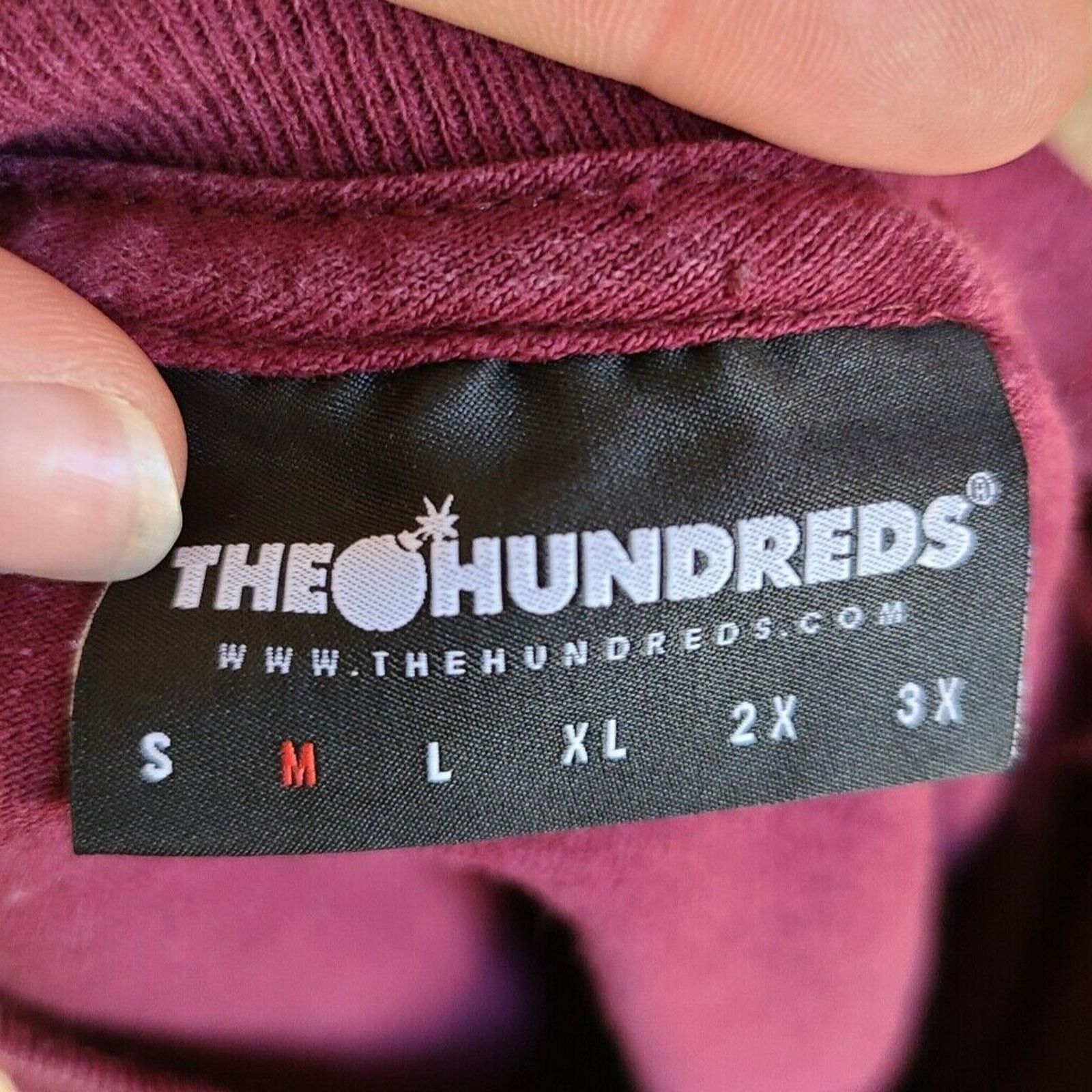 The Hundreds the hundreds maroon classic logo t-shirt size medium Size US M / EU 48-50 / 2 - 8 Thumbnail