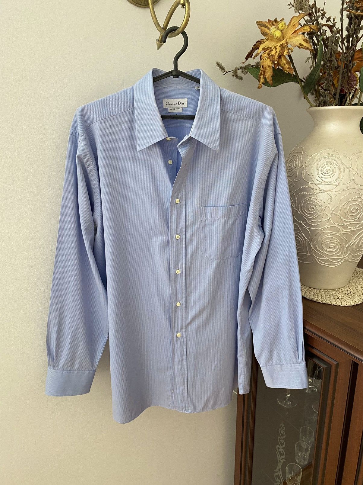 Christian Dior Monsieur Vintage Christian Dior Button Up Shirt Size US XL / EU 56 / 4 - 2 Thumbnail