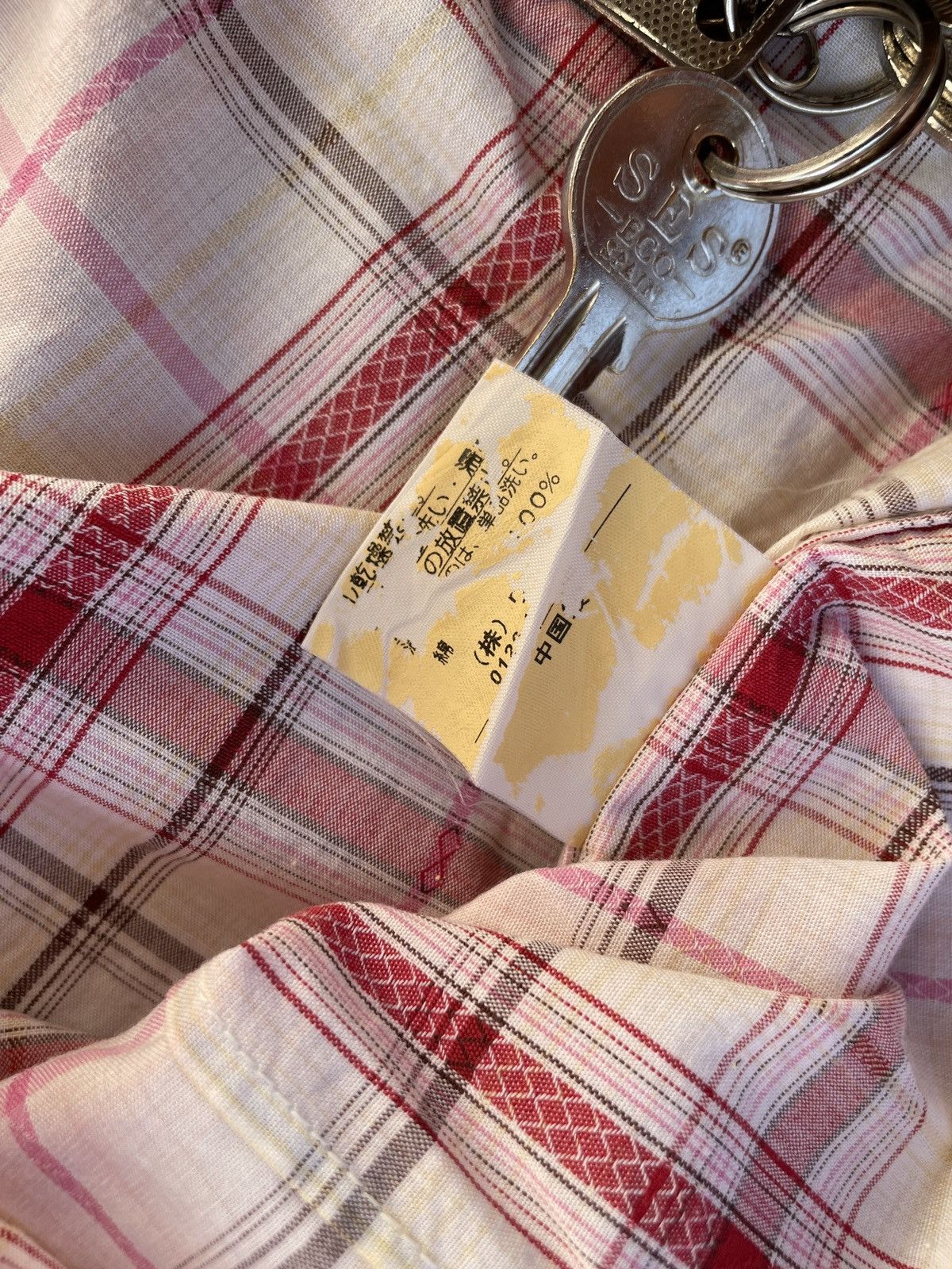 Takeo Kikuchi Takeo Kikuchi Long Sleeve Snap Shirt Plaid Pearl Size L / US 10 / IT 46 - 14 Thumbnail