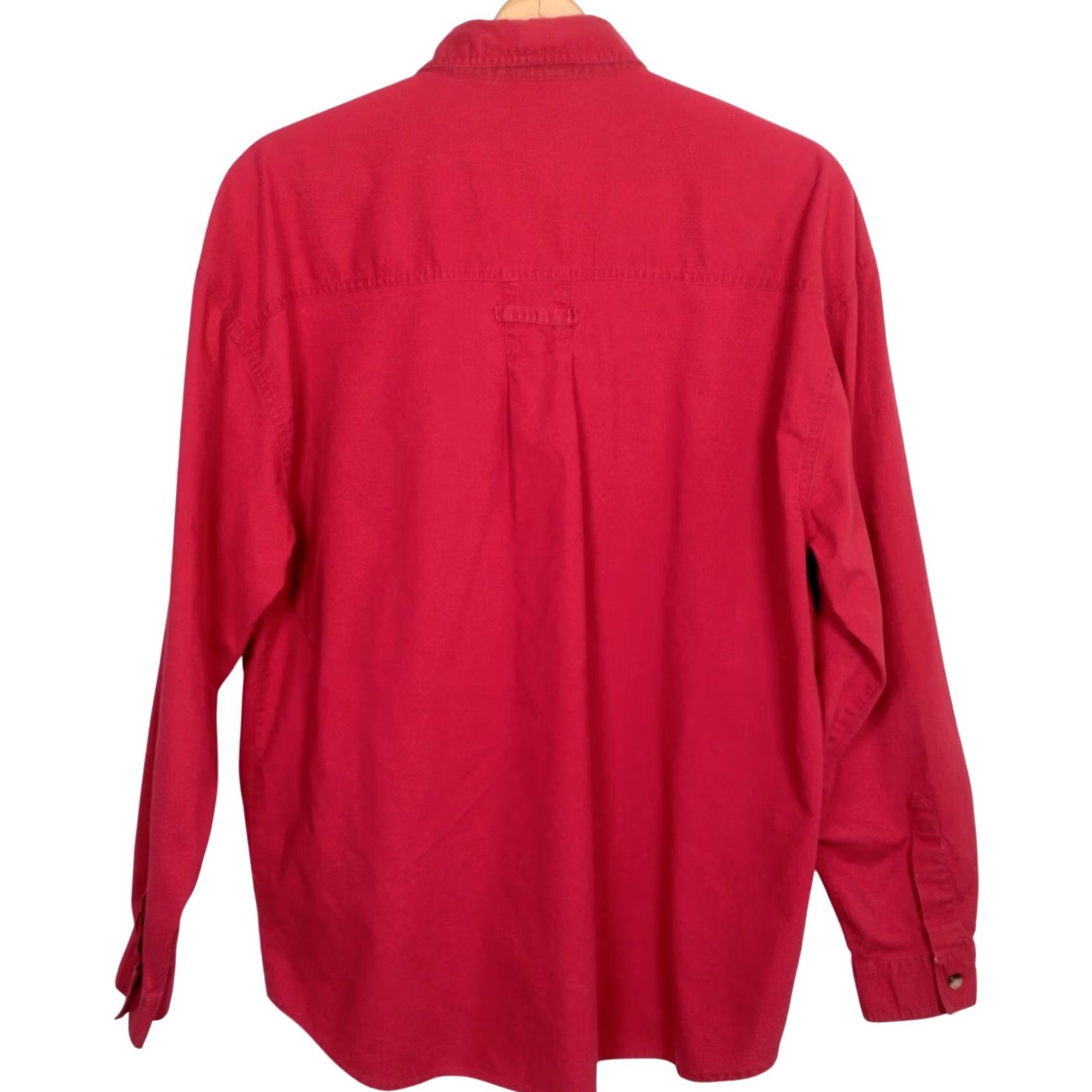 Vintage Gitano Mystirs Shirt Medium Red Button-Up Long Sleeve Vintage 1990s Retro Shirt Mens Size US M / EU 48-50 / 2 - 3 Thumbnail