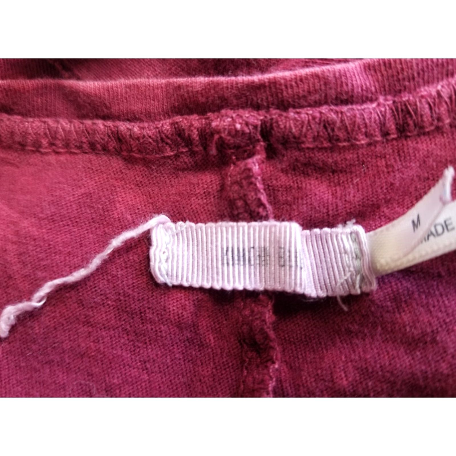 Vintage Kimchi Blue Tank Top Burgundy Ruffle Short Sleeve Size Medium Made In USA Crop Top Blouse Sleeveless Cropped Size M / US 6-8 / IT 42-44 - 5 Thumbnail