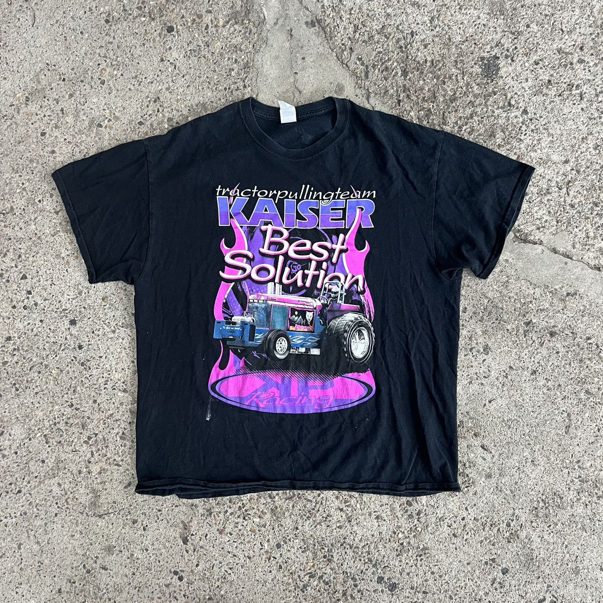 NASCAR × Vintage Crazy Vintage Essential Y2K Tractor Pulling Racing Tee Shirt Size US M / EU 48-50 / 2 - 1 Thumbnail