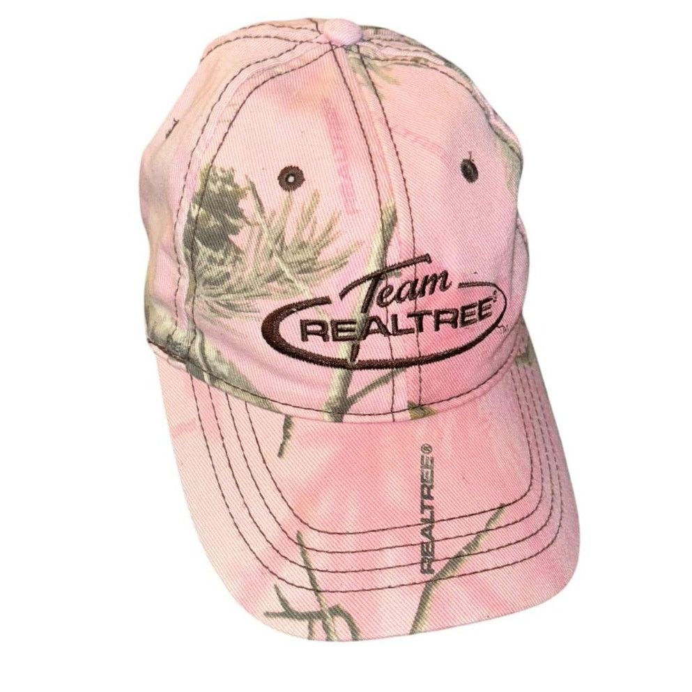 Realtree Realtree Pink Camouflage Camo Trucker Hat Baseball Cap Size ONE SIZE - 2 Thumbnail