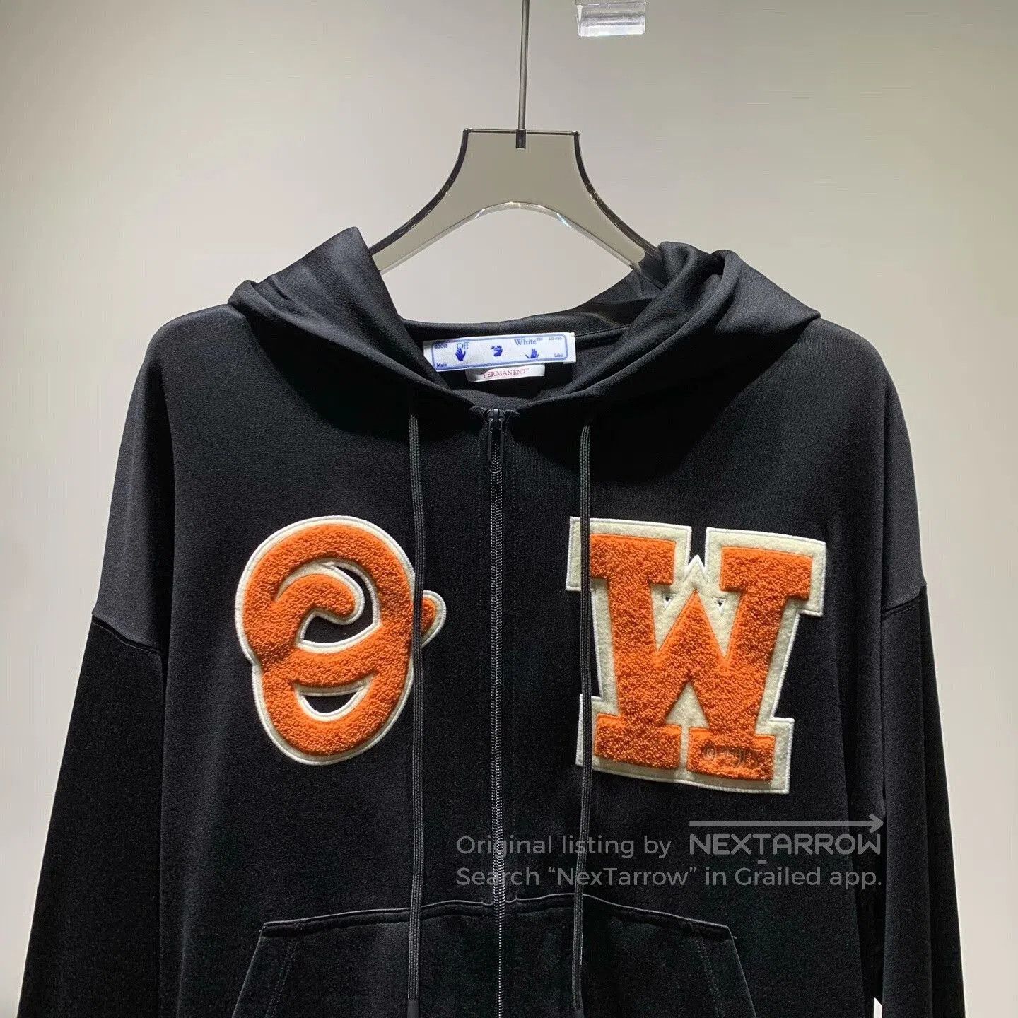 Balenciaga Off-White Chest Logo Zip Hoodie Jacket. Size US M / EU 48-50 / 2 - 3 Thumbnail
