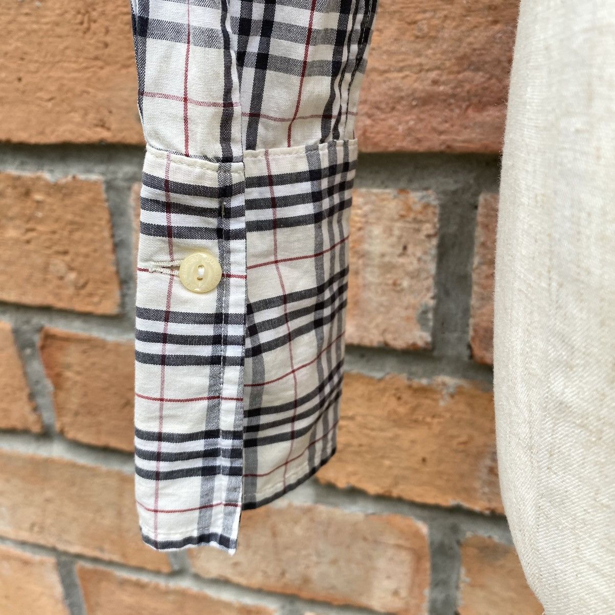 Burberry Burberry White Soft Novacheck Shirt Size S / US 4 / IT 40 - 5 Thumbnail