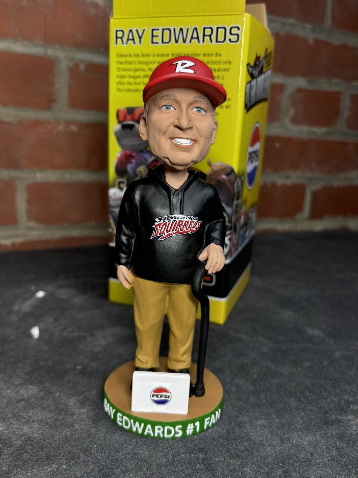 MLB Richmond Flying Squirrels Ray Edwards Fan Bobblehead SGA Size ONE SIZE - 2 Thumbnail