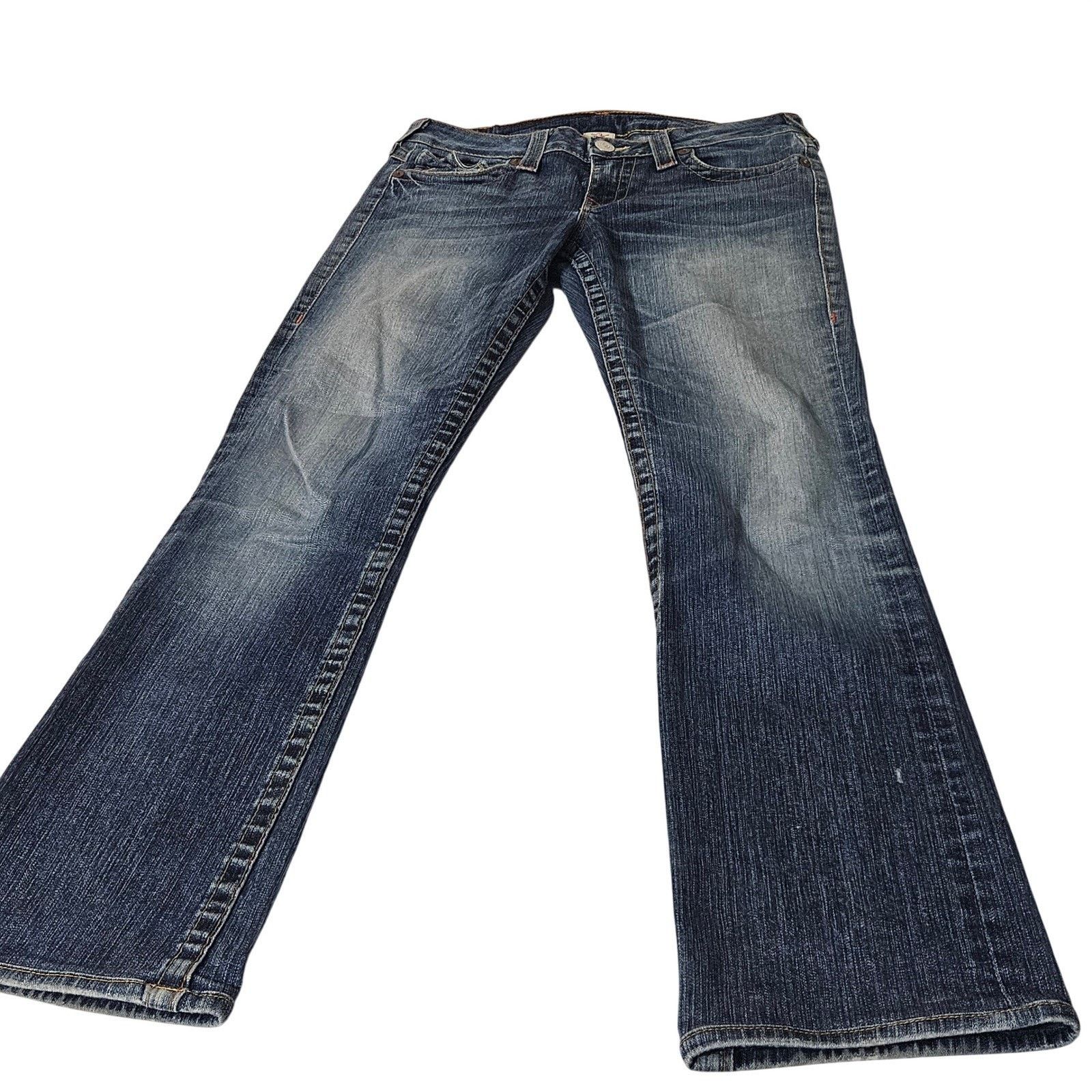 True Religion True Religion Billy Flap Pockets Men Jeans Blue Denim 31x29 Size US 31 - 6 Thumbnail