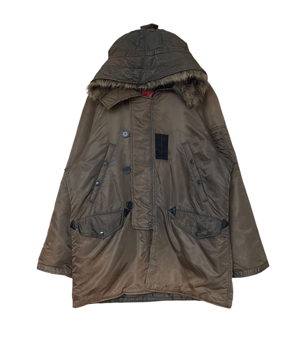 Avirex × Vintage Vintage Brand Avirex Fur Parka 1990s Size US L / EU 52-54 / 3 - 1 Thumbnail